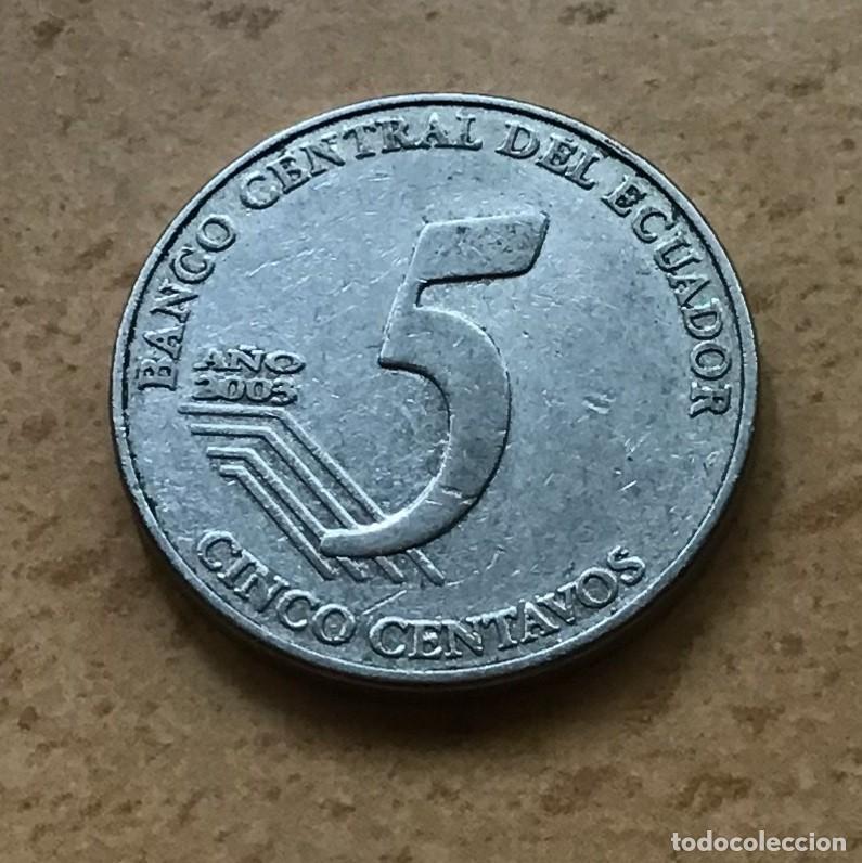 Monedas antiguas de Am&eacute;rica: 5 centavos de Ecuador. A&ntilde;o 2003 - Foto 1