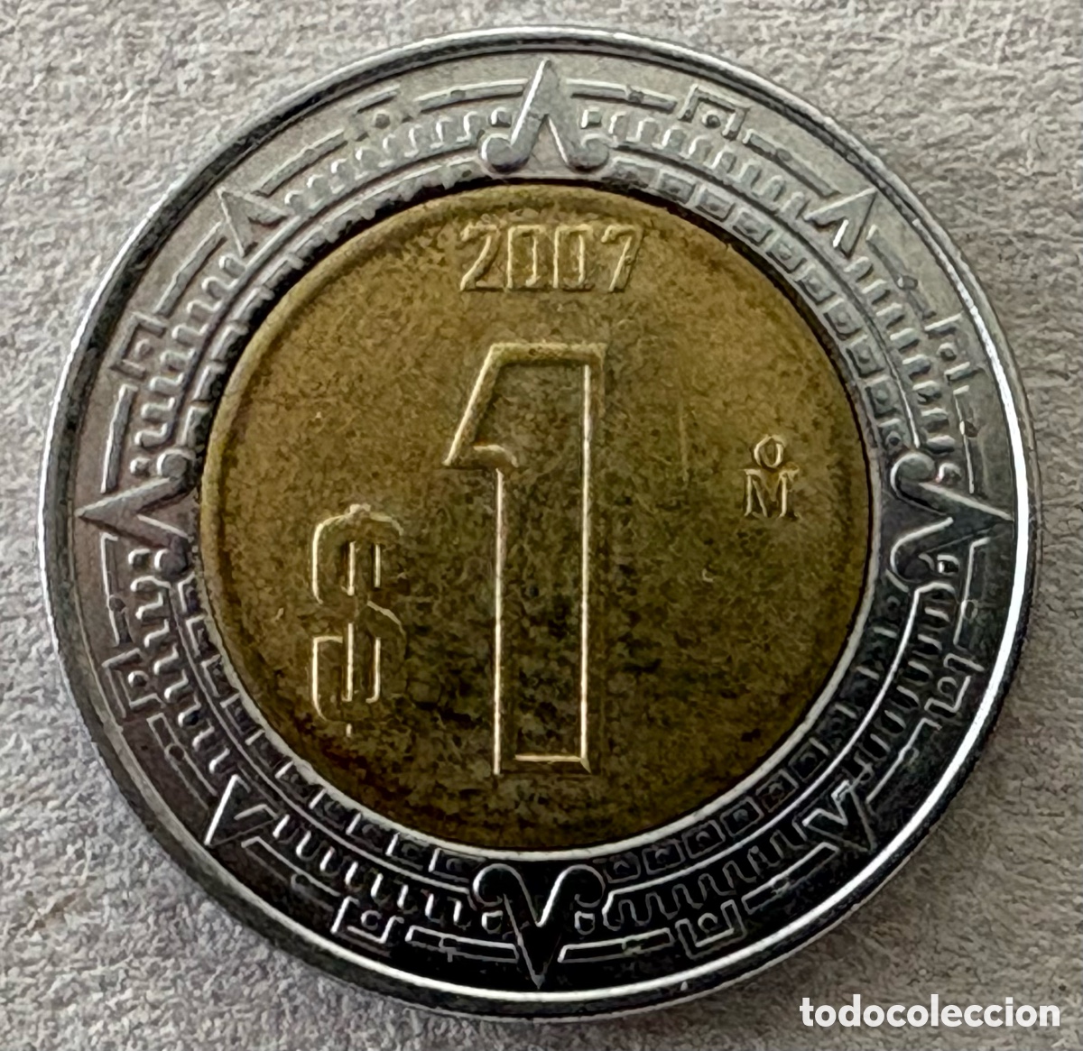 Monedas antiguas de Am&eacute;rica: M&eacute;xico - 1 peso 2007 - Foto 1
