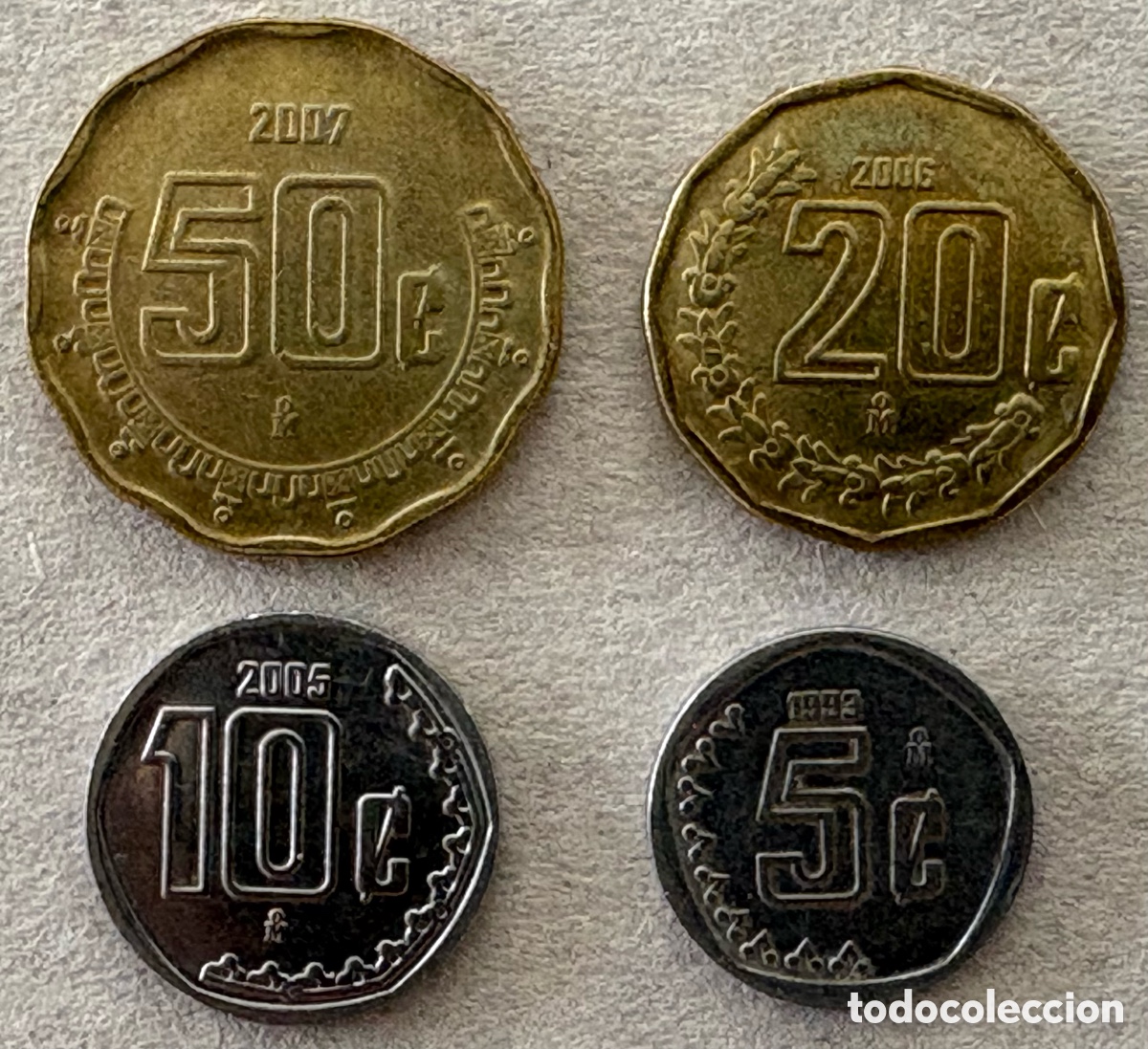 Monedas antiguas de Am&eacute;rica: M&eacute;xico - Monedas centavos - Foto 1