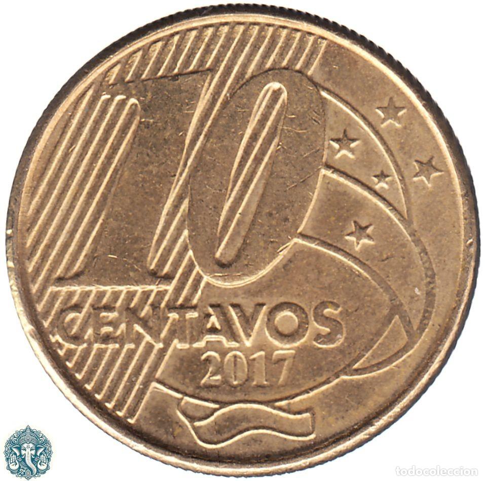 Monedas antiguas de Am&eacute;rica: BRASIL 10 Centavos 2017 KM#649 - Foto 2