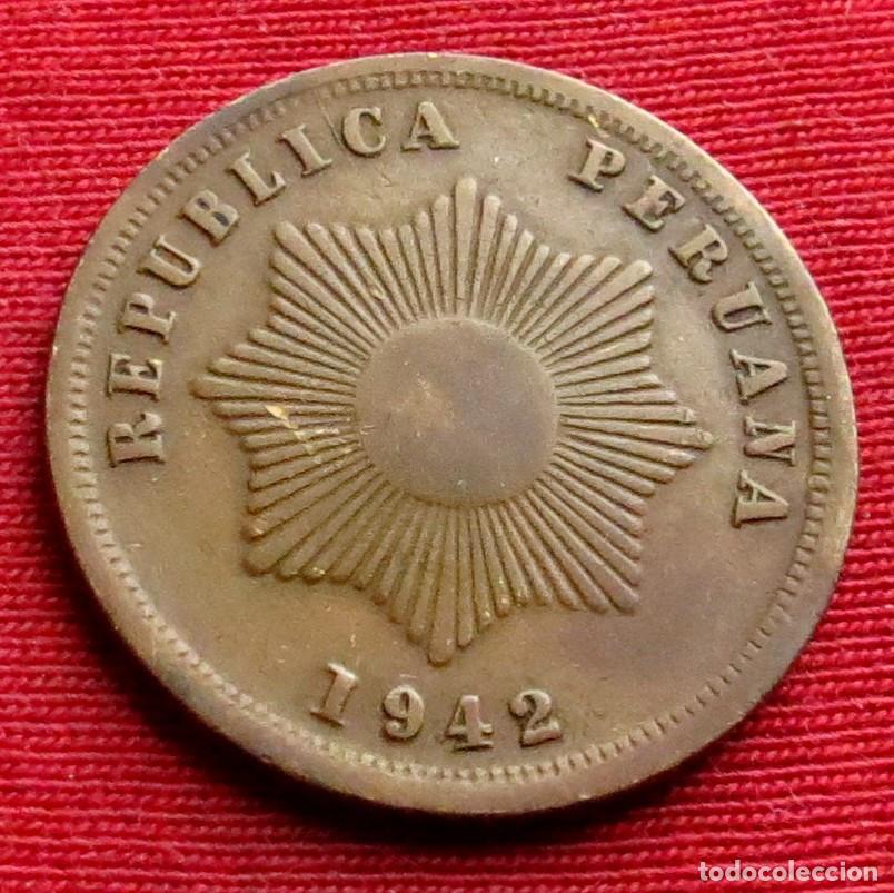 Monedas antiguas de Am&eacute;rica: Peru 2 centavos 1942 - Foto 2