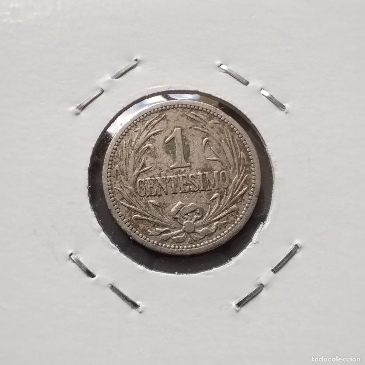 Monedas antiguas de Am&eacute;rica: Moneda 1 centesimo, Uruguay 1901 - Foto 2