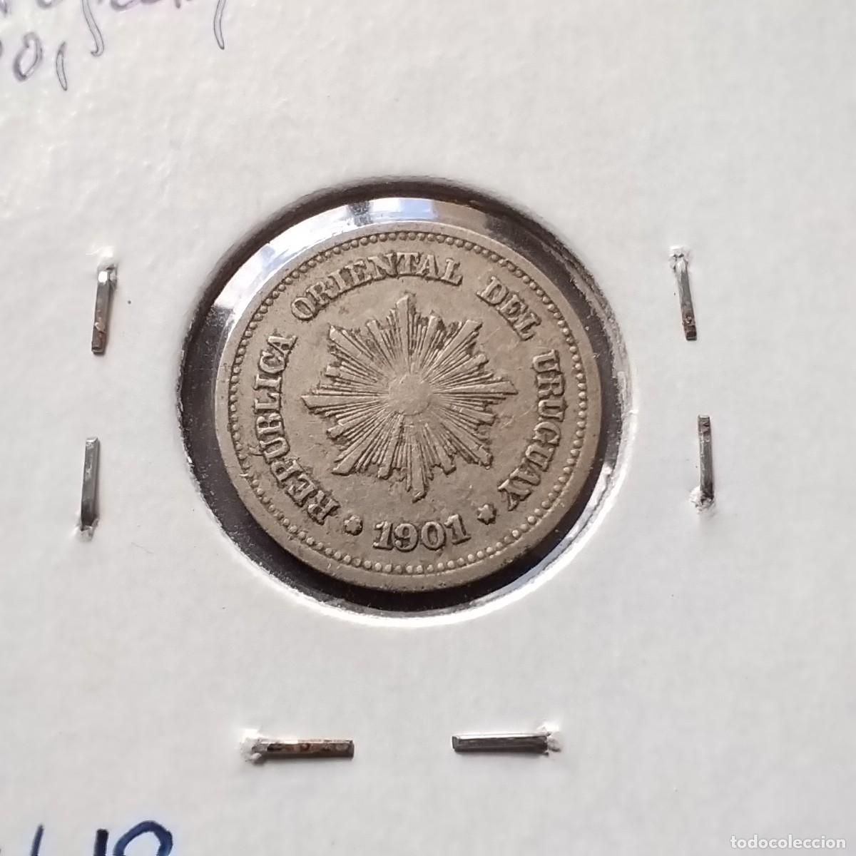 Monedas antiguas de Am&eacute;rica: Moneda 1 centesimo, Uruguay 1901 - Foto 2