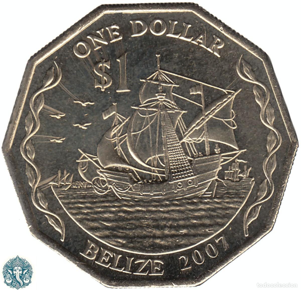 Monedas antiguas de Am&eacute;rica: BELICE 1 D&oacute;lar 2007 KM#99 BELIZE - Foto 1