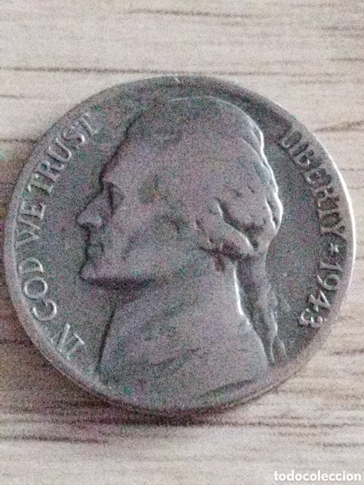 Moedas antigas da Am&eacute;rica: USA moneda de plata de 5 centavos de 1943 km#192a San Francisco