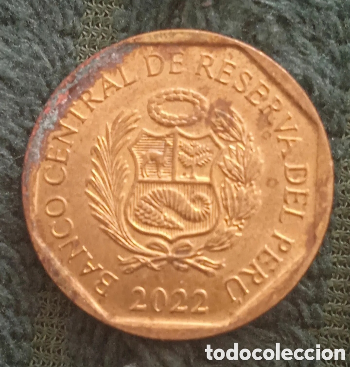 Monedas antiguas de Am&eacute;rica: Moneda 10 C&eacute;ntimos Per&uacute; 2022 - Foto 1