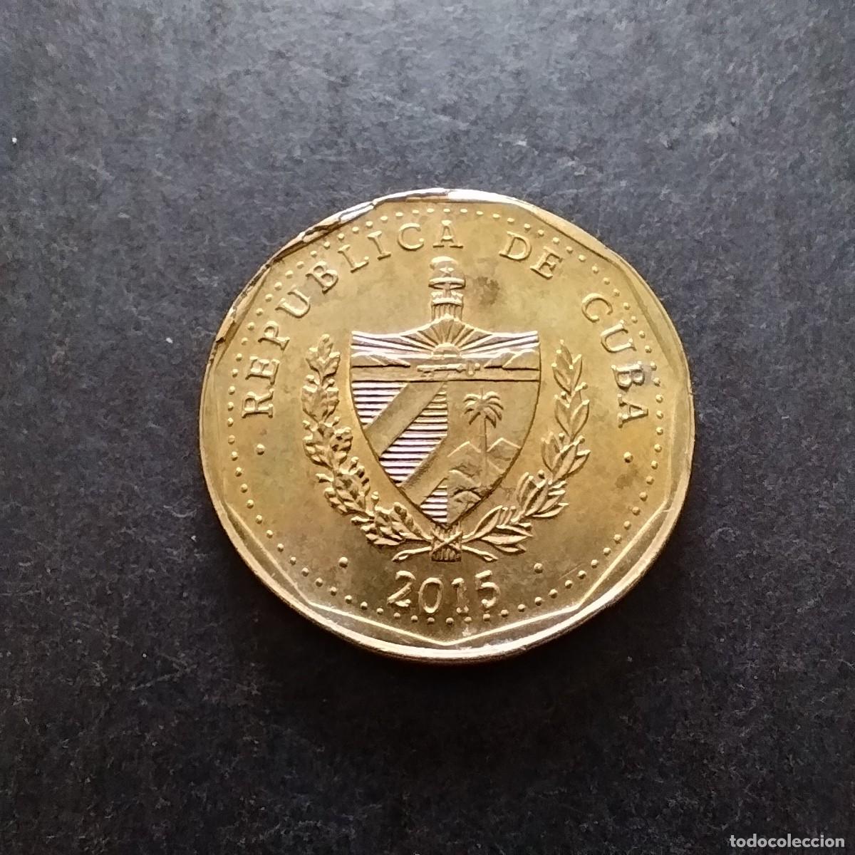 Monedas antiguas de Am&eacute;rica: Moneda 1 peso, Cuba 2015 - Foto 2