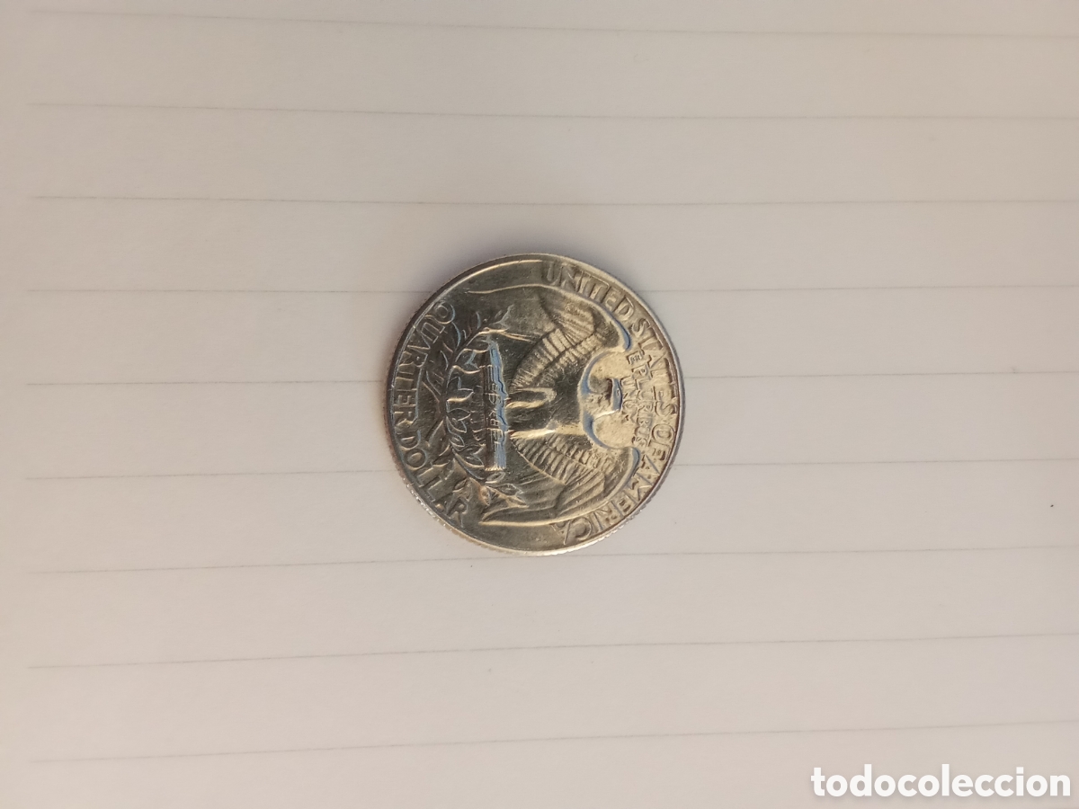 Monedas antiguas de Am&eacute;rica: MONEDA DE QUARTER DE DOLLAR - Foto 2