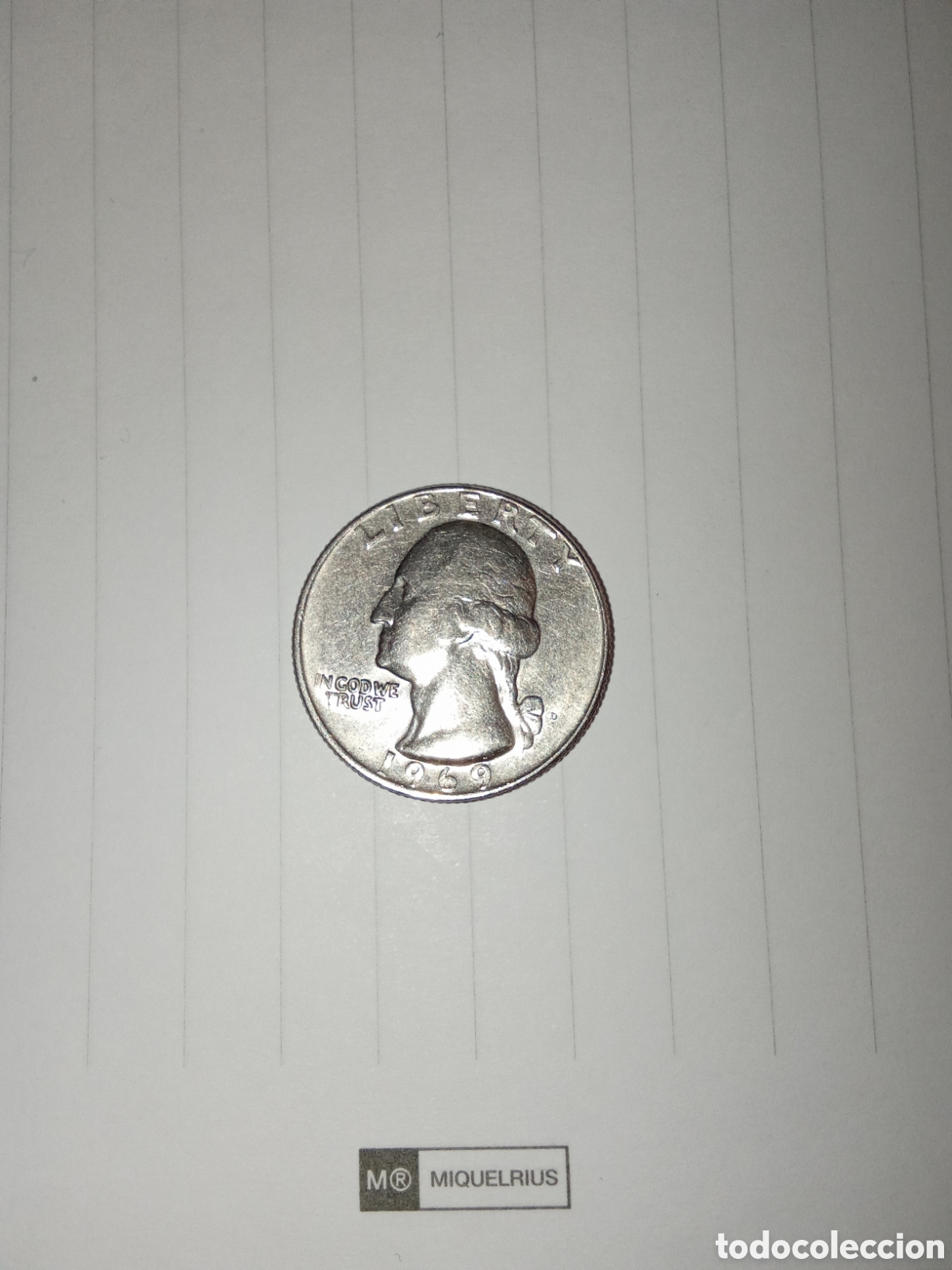 Monedas antiguas de Am&eacute;rica: MONEDA DE QUARTER DE DOLLAR - Foto 3