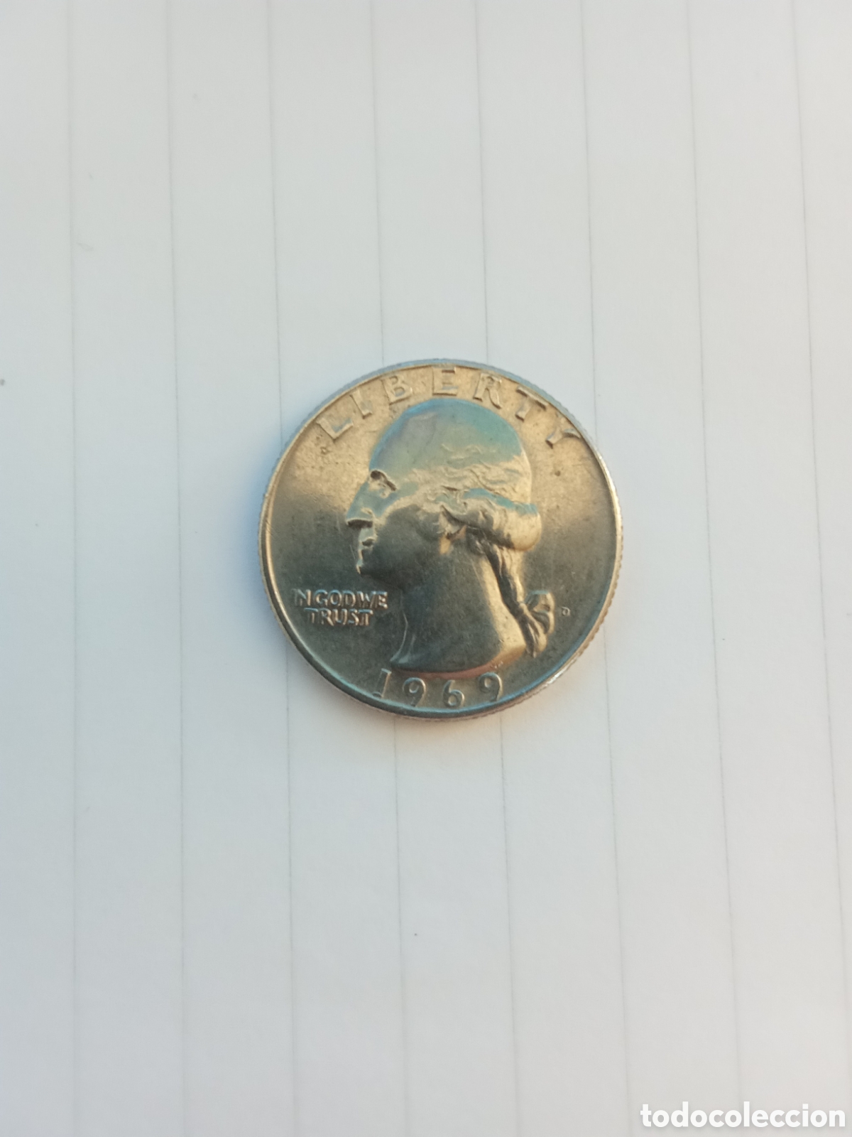 Monedas antiguas de Am&eacute;rica: MONEDA DE QUARTER DE DOLLAR - Foto 1