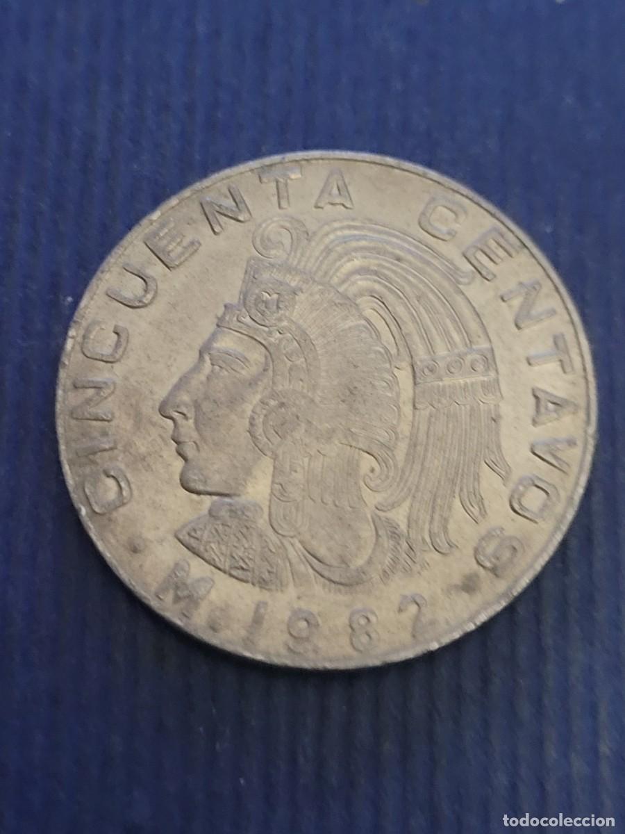 Monedas antiguas de Am&eacute;rica: Moneda 50 centavos 1982 M&eacute;jico - Foto 2
