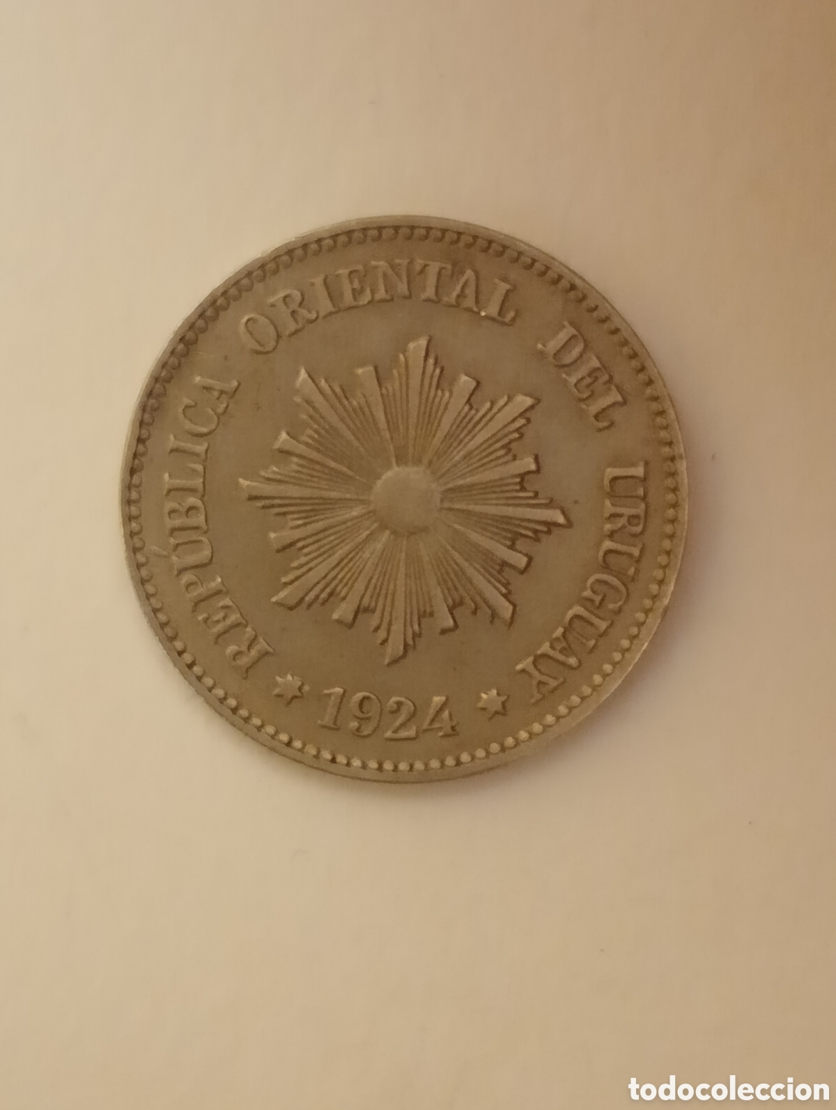 Monedas antiguas de Am&eacute;rica: URUGUAY 2 C&Eacute;NTIMOS 1924 - Foto 1