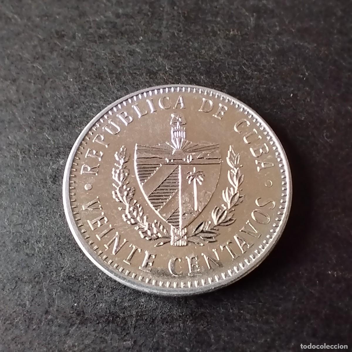 Monedas antiguas de Am&eacute;rica: Moneda 20 centavos, Cuba 2009 - Foto 2