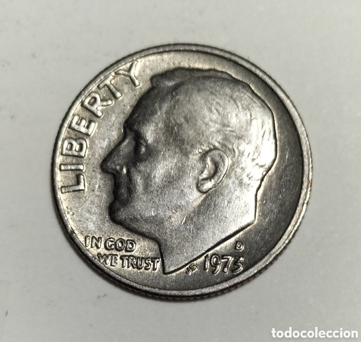 Monedas antiguas de Am&eacute;rica: Moneda 1 dime 1973D EEUU - Foto 1