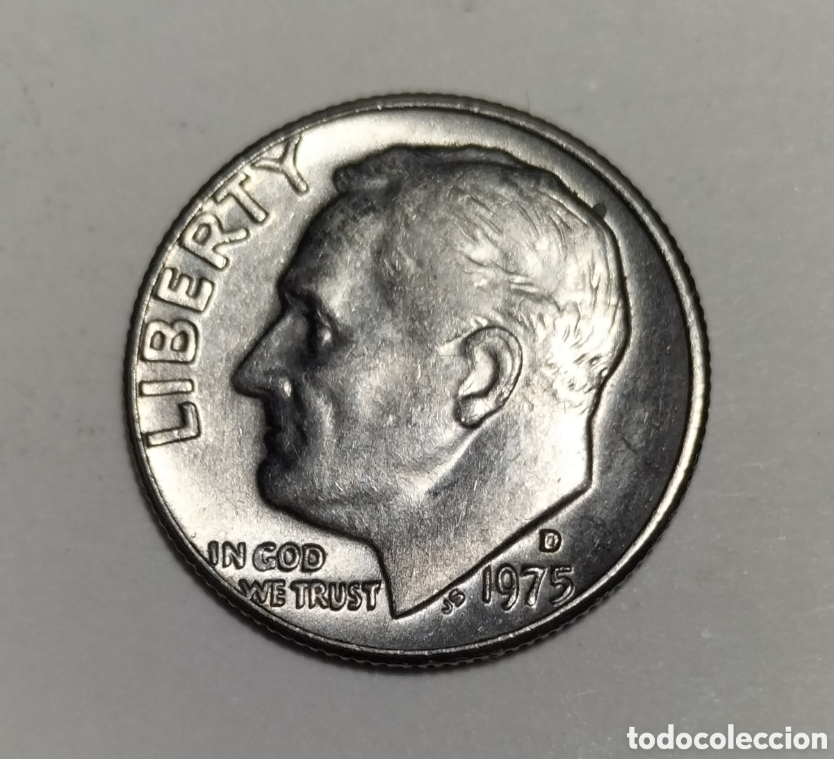 Moedas antigas da Am&eacute;rica: Moneda 1 dime 1975D EEUU