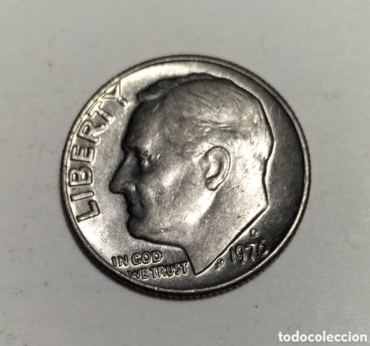 Monedas antiguas de Am&eacute;rica: Moneda 1 dime 1976D EEUU - Foto 1