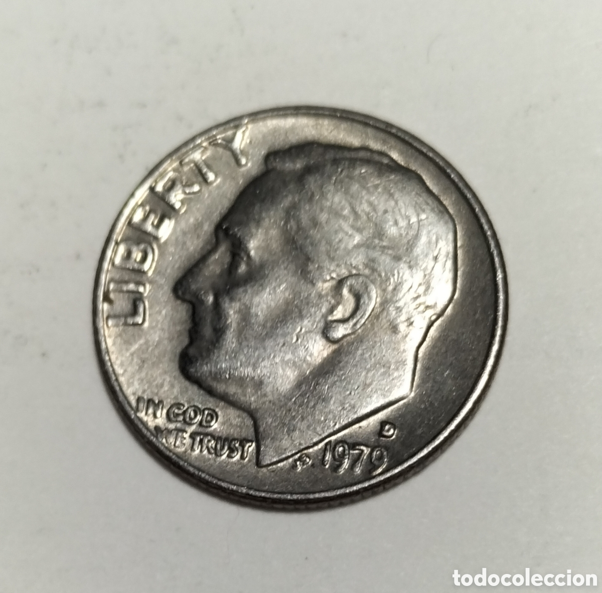 Monedas antiguas de Am&eacute;rica: Moneda 1 dime 1979D EEUU - Foto 1