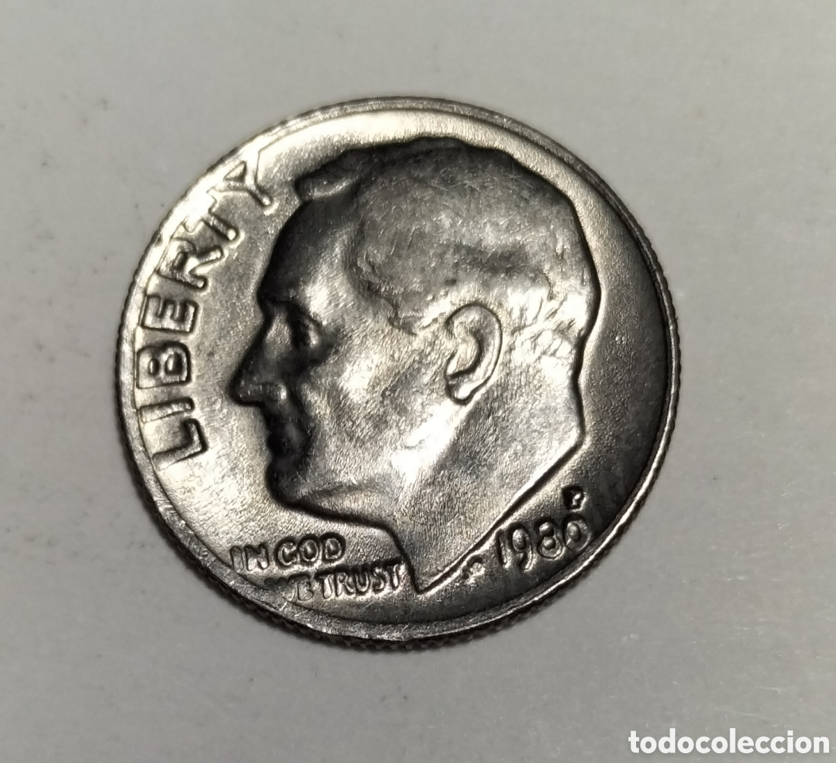 Monedas antiguas de Am&eacute;rica: Moneda 1 dime 1980D EEUU - Foto 1