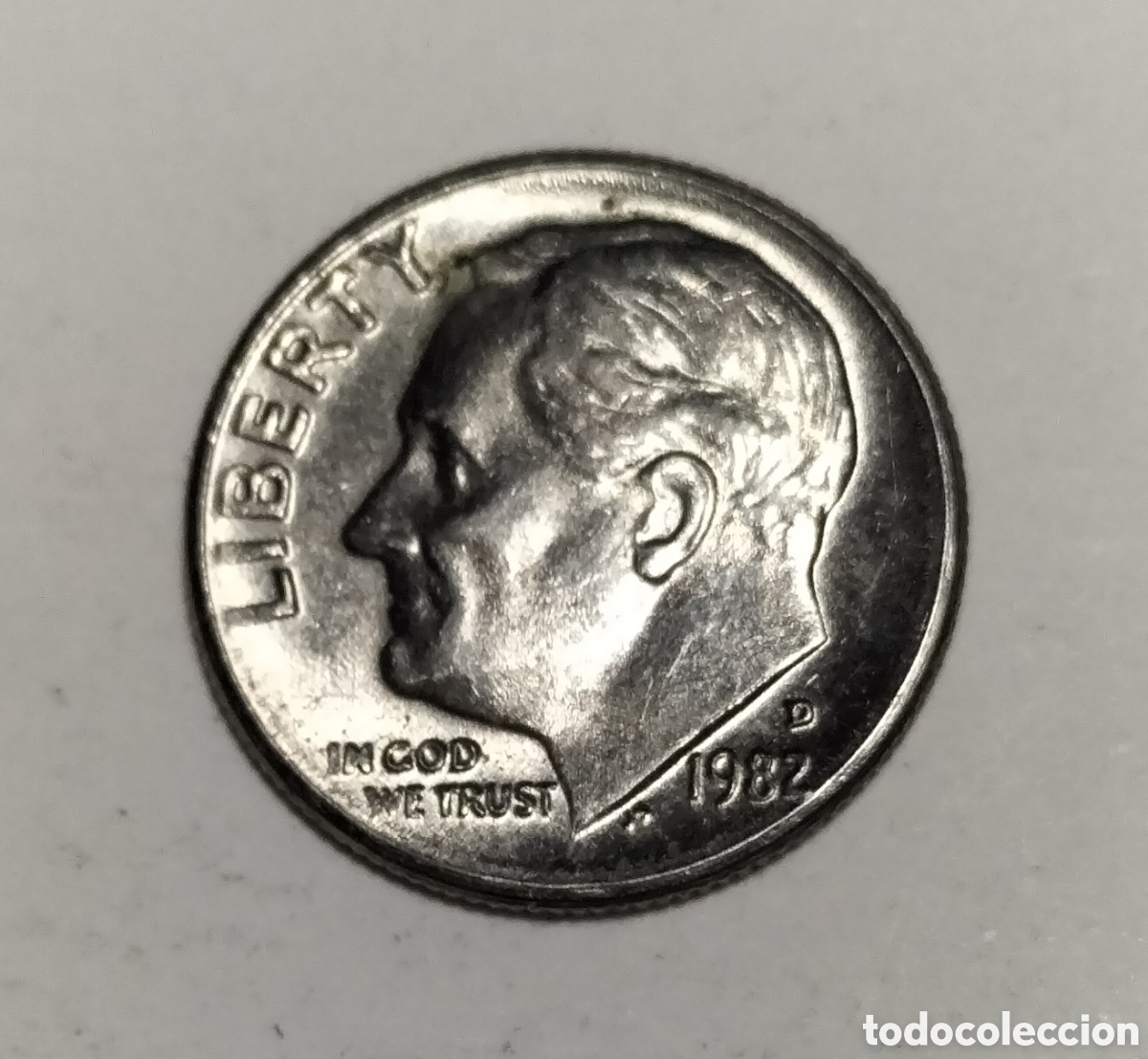 Monedas antiguas de Am&eacute;rica: Moneda 1 dime 1982D EEUU - Foto 1