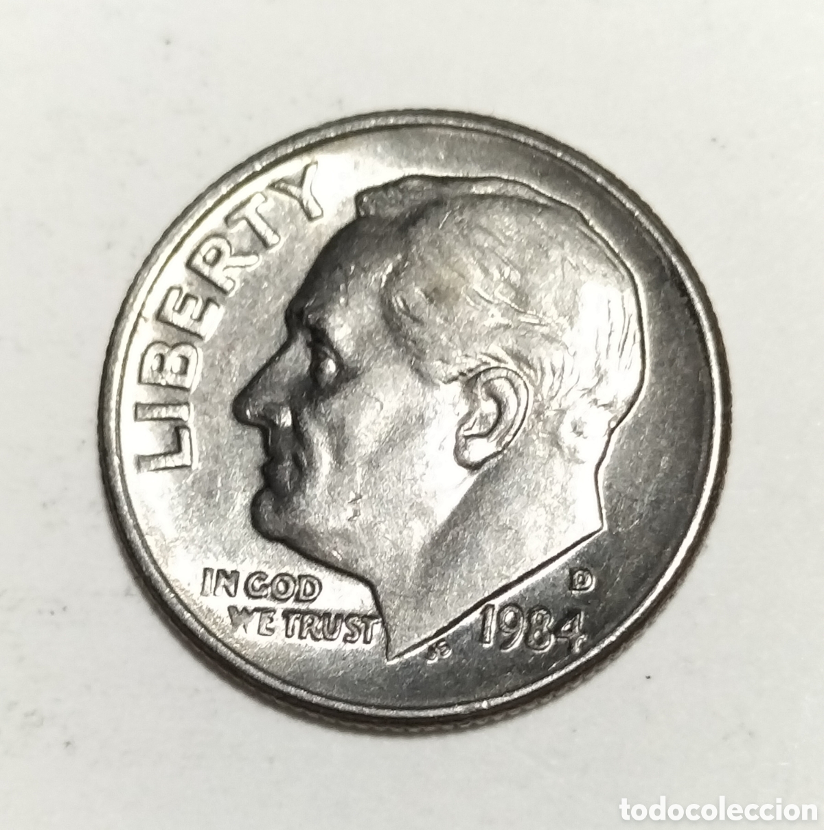 Monedas antiguas de Am&eacute;rica: Moneda 1 dime 1984D EEUU - Foto 1