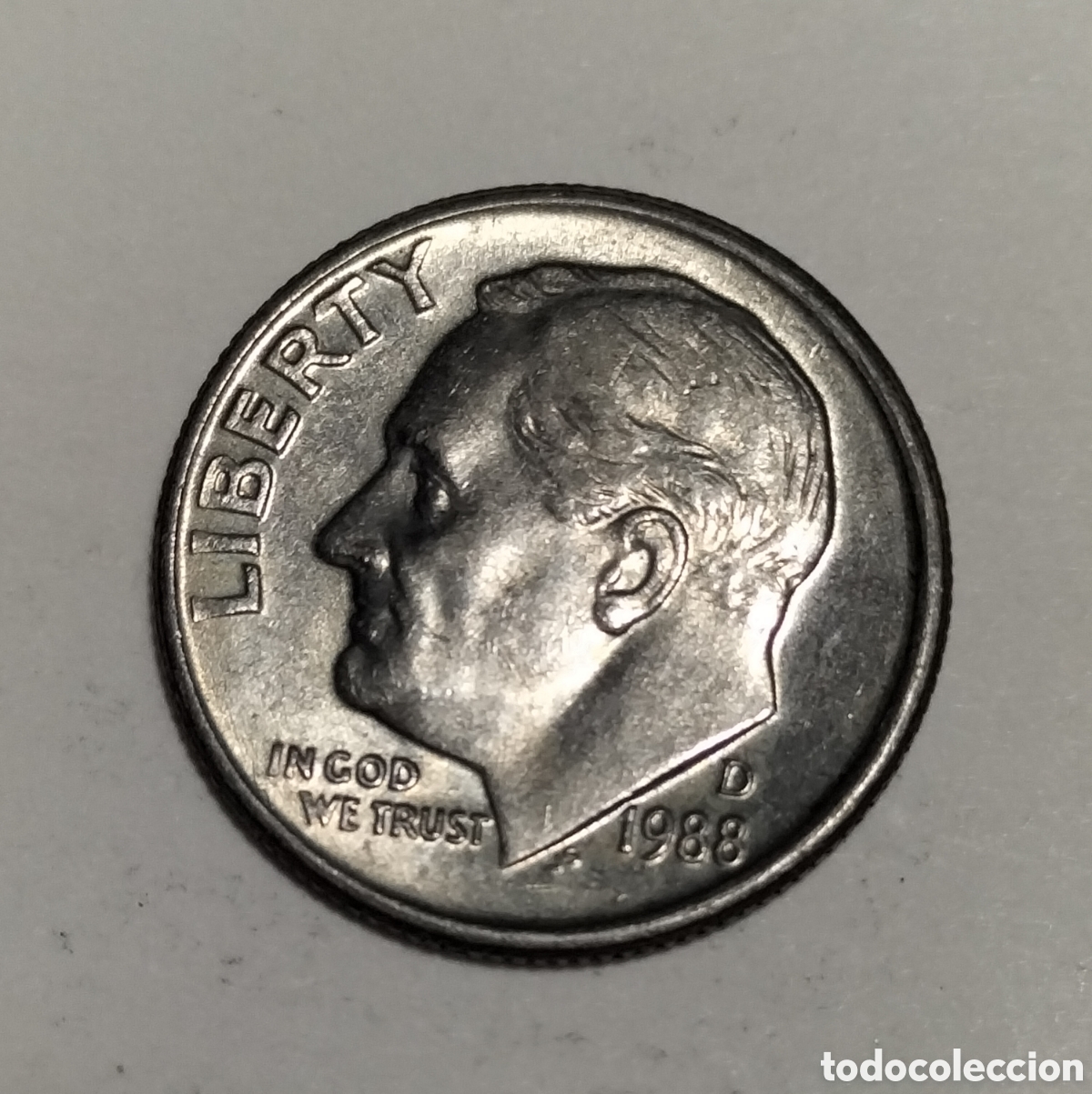 Moedas antigas da Am&eacute;rica: Moneda 1 dime 1988D EEUU