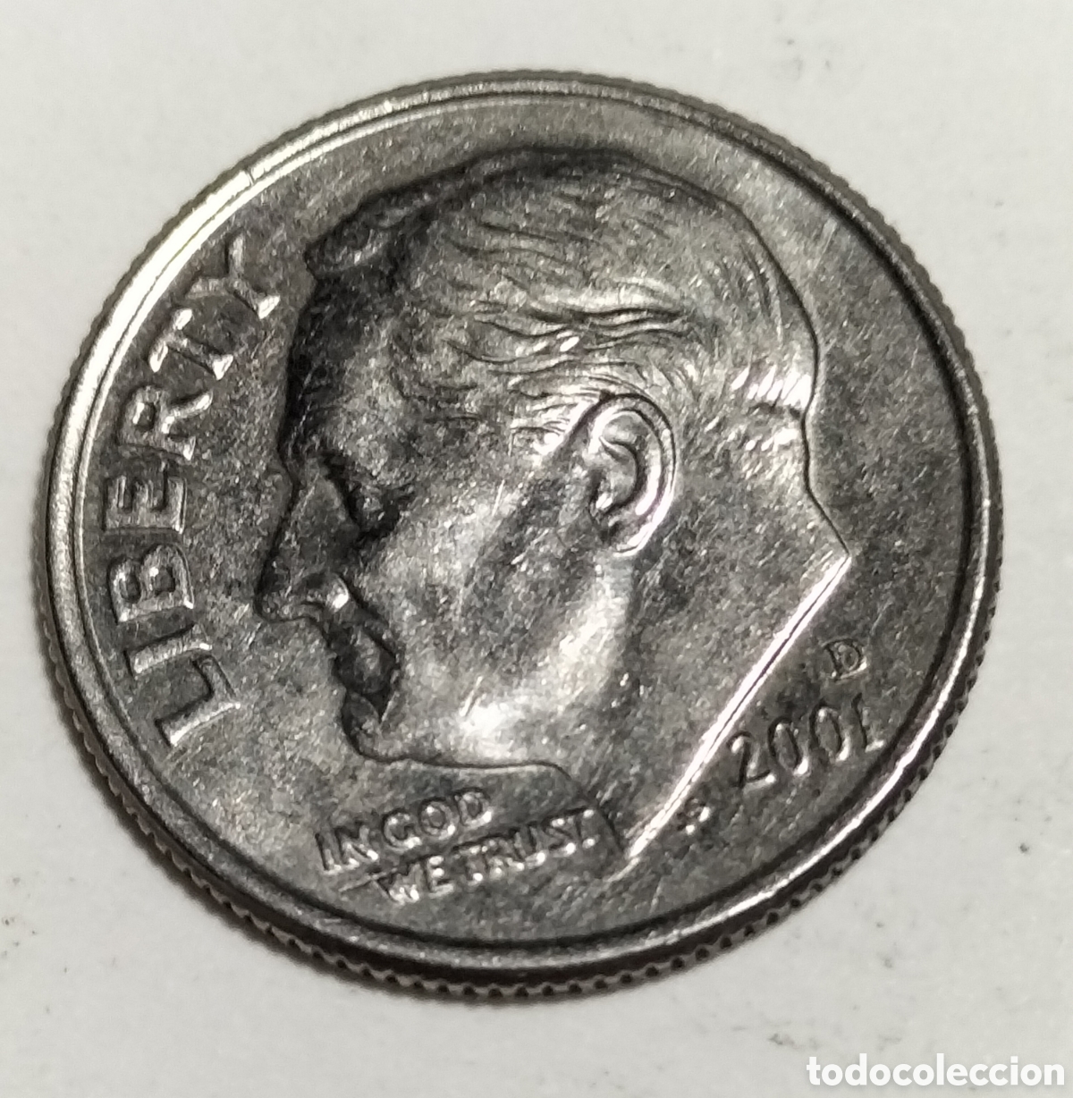 Monedas antiguas de Am&eacute;rica: Moneda 1 dime 2001D EEUU - Foto 1