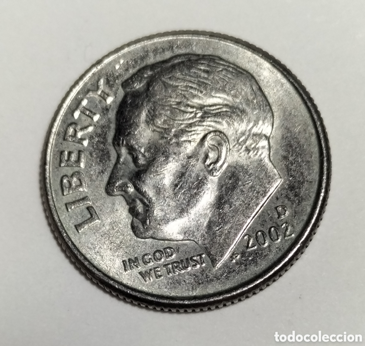 Monedas antiguas de Am&eacute;rica: Moneda 1 dime 2002D EEUU - Foto 1