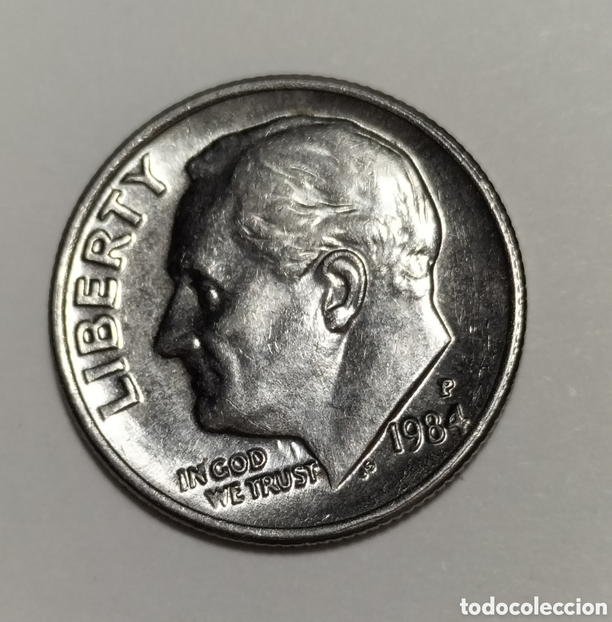 Monedas antiguas de Am&eacute;rica: Moneda 1 dime 1984P EEUU - Foto 1