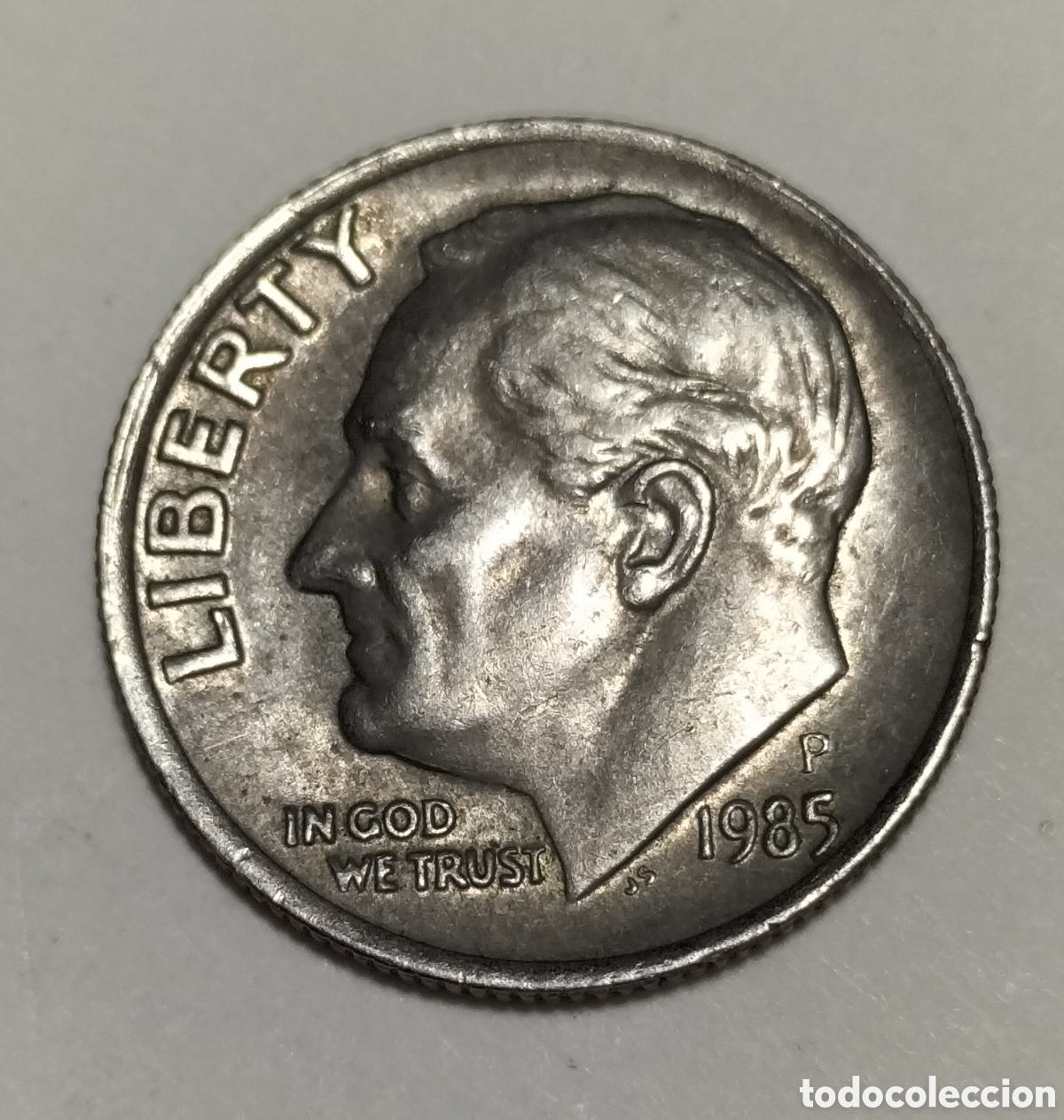 Monedas antiguas de Am&eacute;rica: Moneda 1 dime 1985P EEUU - Foto 1