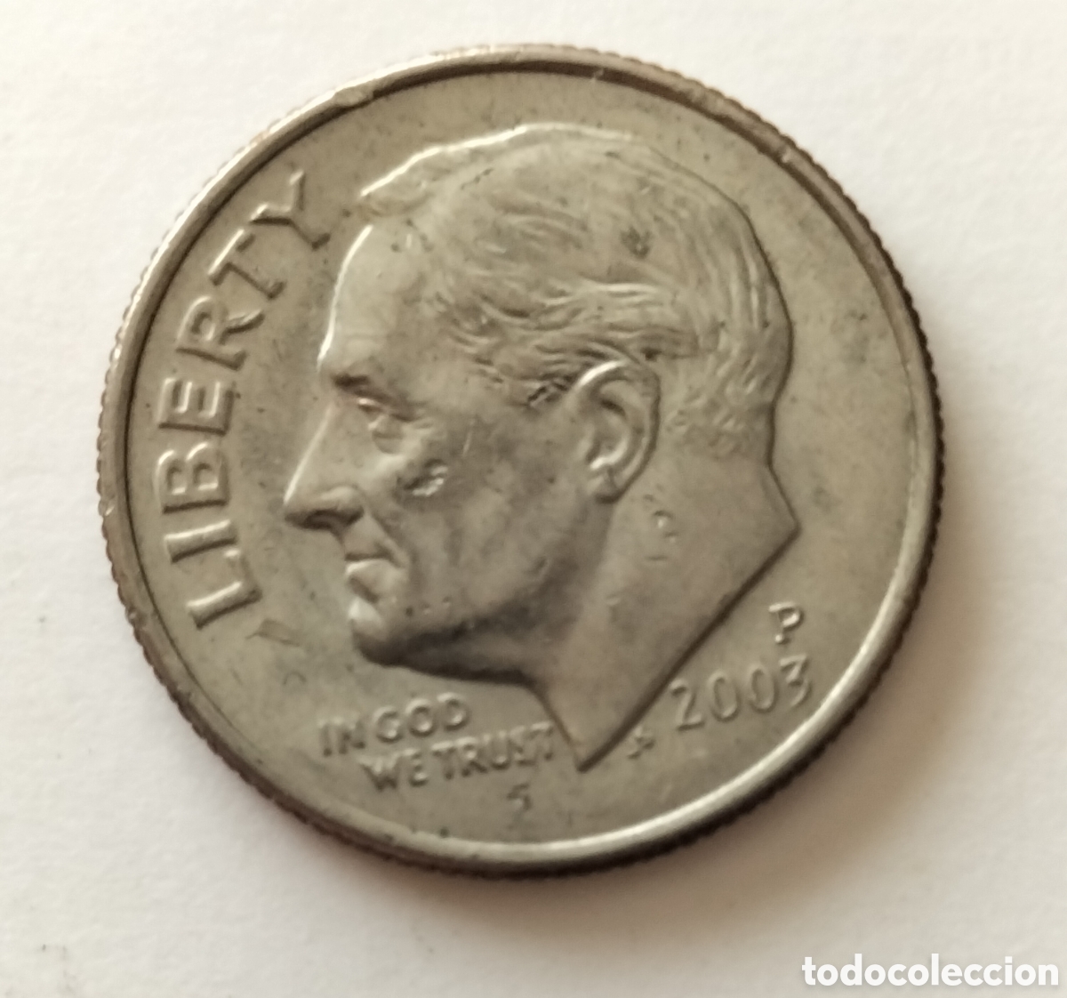 Monedas antiguas de Am&eacute;rica: Moneda 1 dime 2003P EEUU - Foto 1