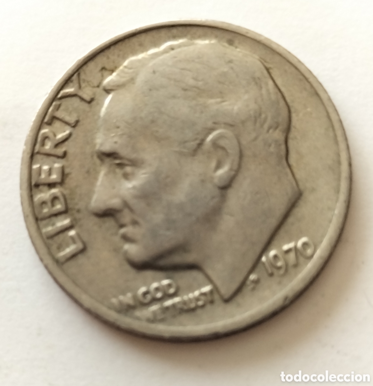 Monedas antiguas de Am&eacute;rica: Moneda 1 dime 1970 EEUU - Foto 1