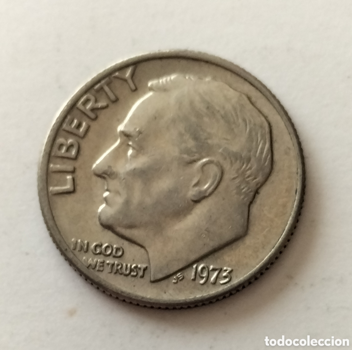 Monedas antiguas de Am&eacute;rica: Moneda 1 dime 1973 EEUU - Foto 1