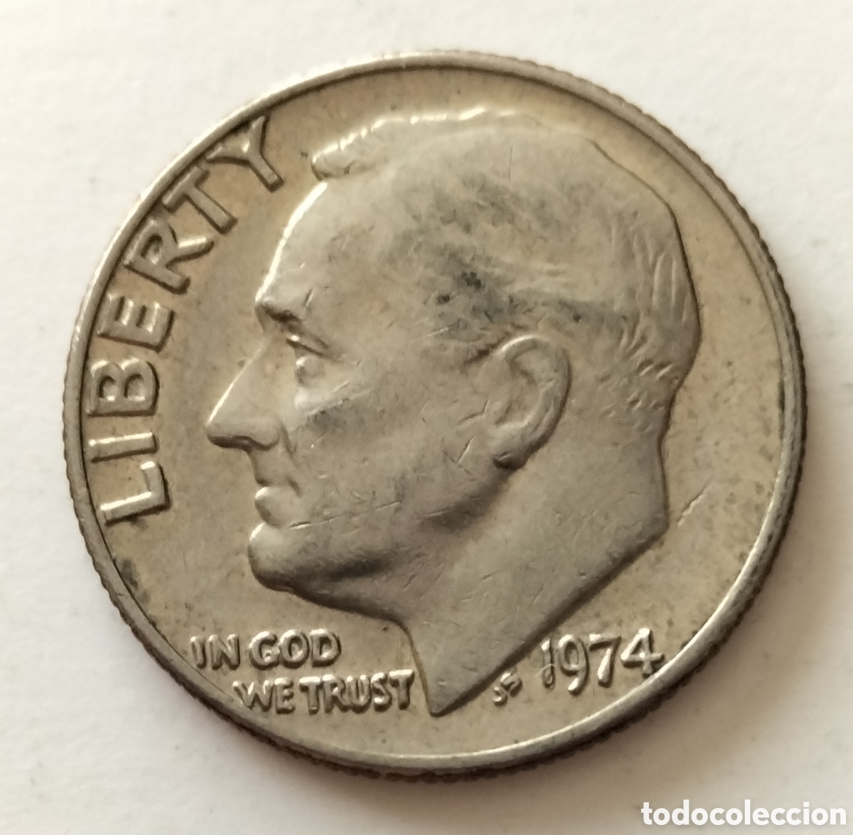 Monedas antiguas de Am&eacute;rica: Moneda 1 dime 1974 EEUU - Foto 1