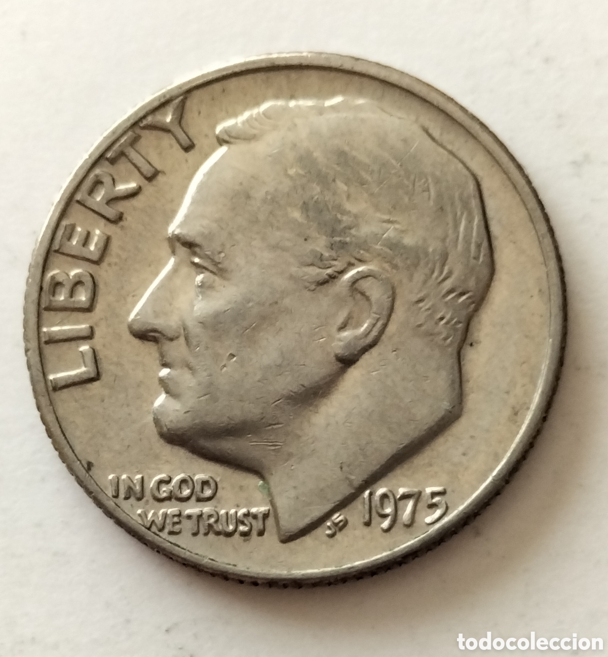Monedas antiguas de Am&eacute;rica: Moneda 1 dime 1975 EEUU - Foto 1