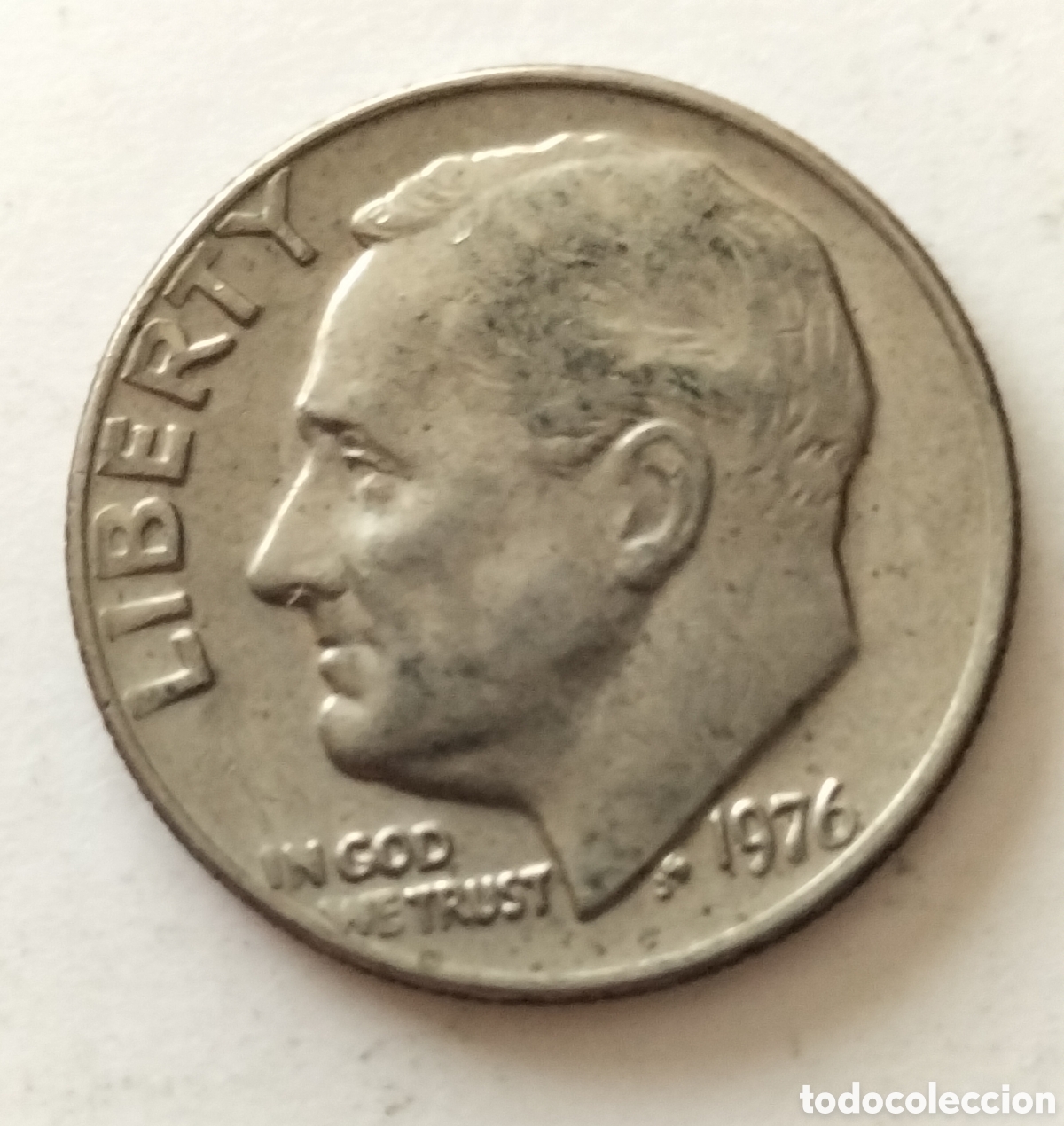 Monedas antiguas de Am&eacute;rica: Moneda 1 dime 1976 EEUU - Foto 1