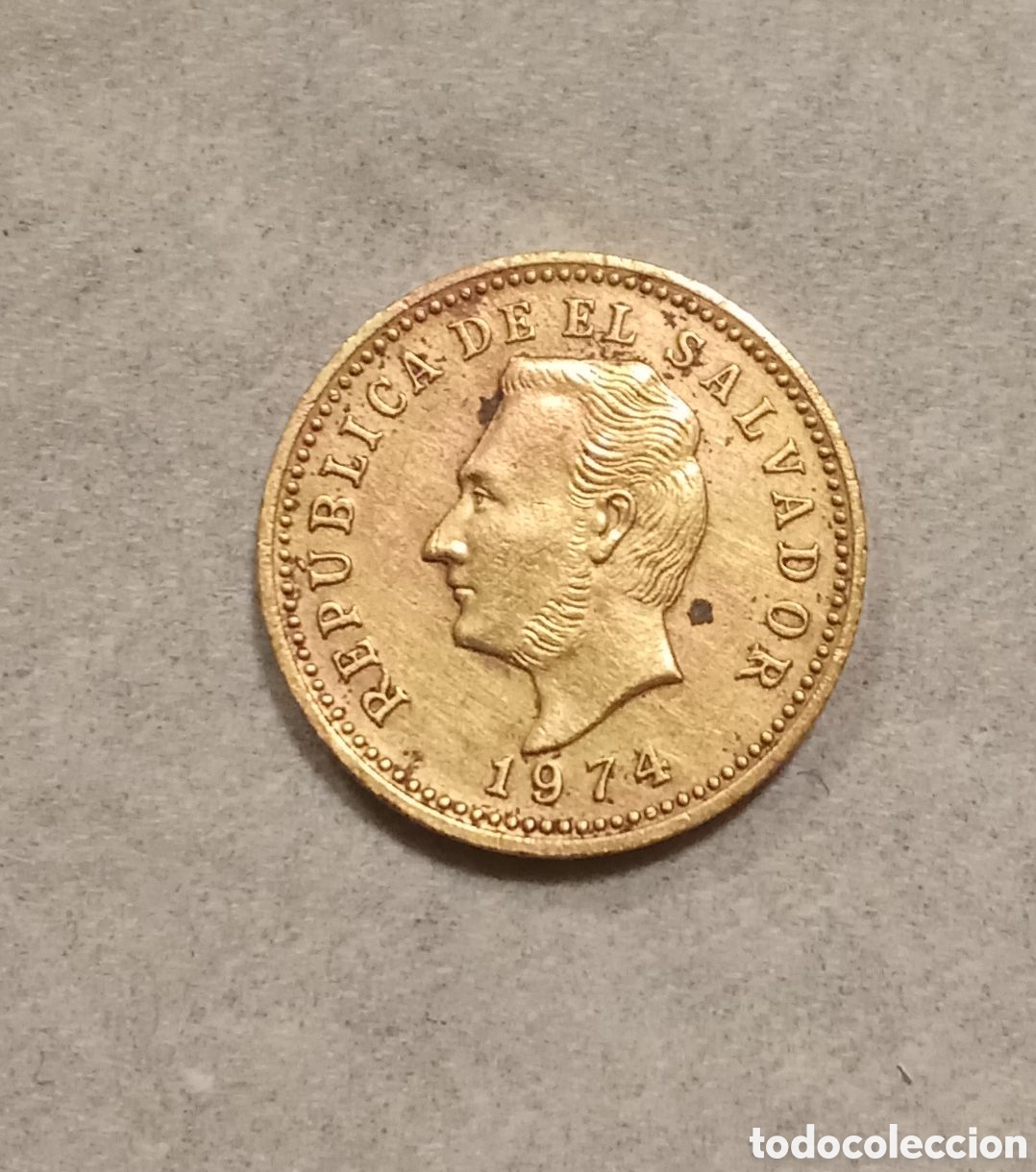 Moedas antigas da Am&eacute;rica: MONEDA DE TRES CENTAVOS REP&Uacute;BLICA DEL SALVADOR 1974