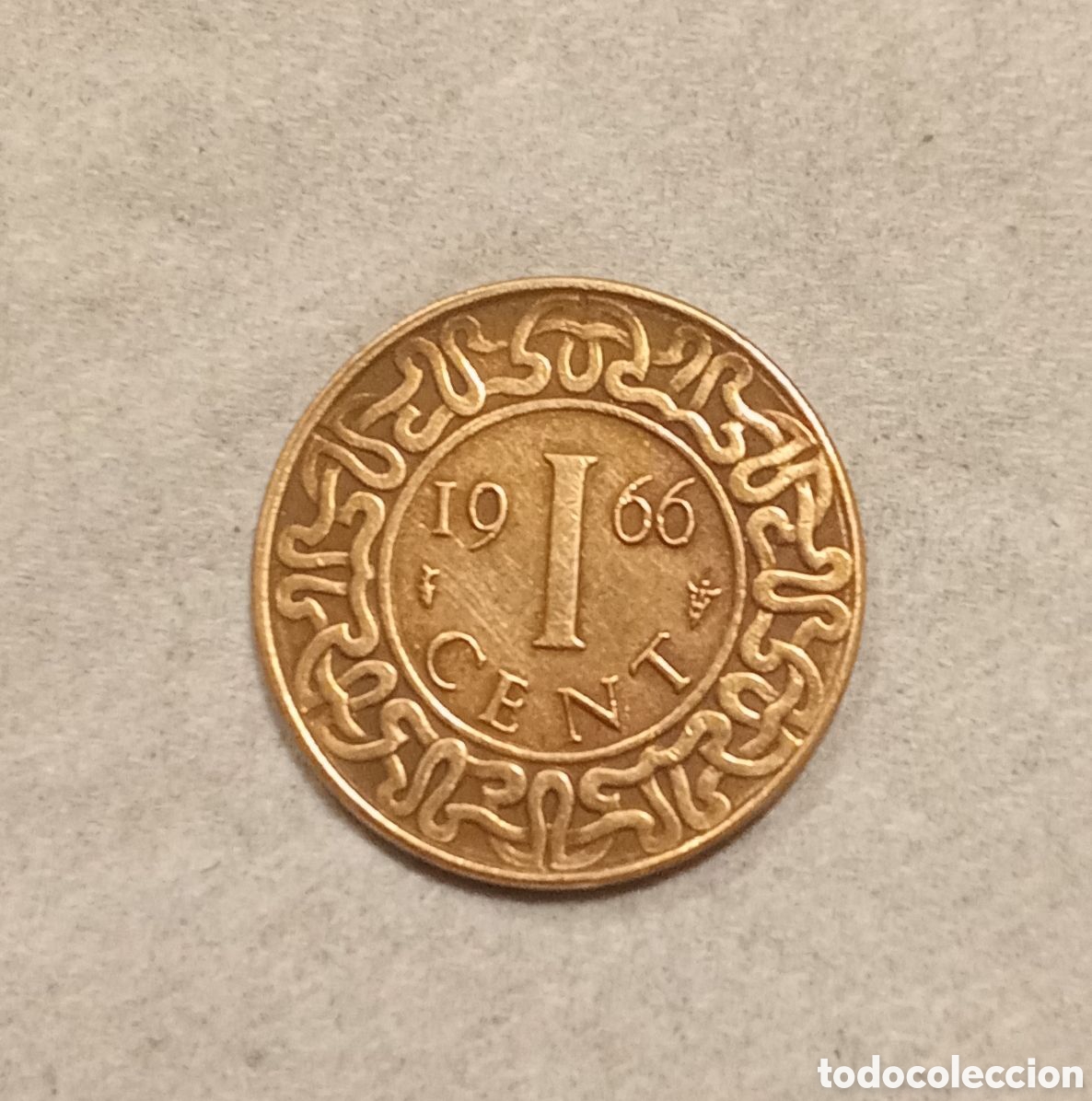 Monedas antiguas de Am&eacute;rica: MONEDA DE UN CENTAVO DE SURINAM 1966 - Foto 2