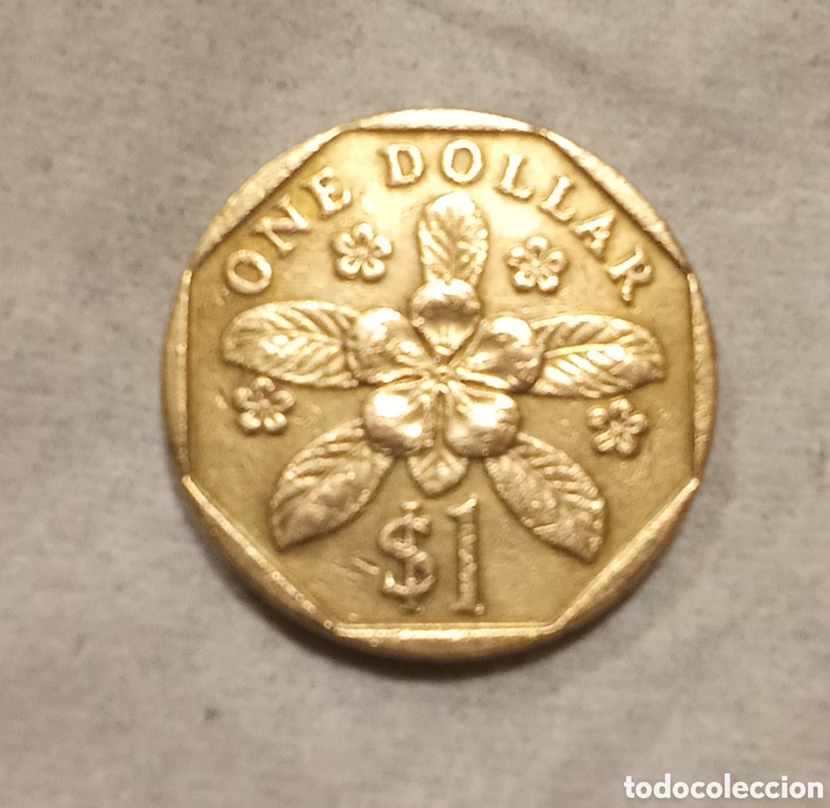 Monedas antiguas de Am&eacute;rica: MONEDA DE UN D&Oacute;LAR DE SINGAPUR 1995 - Foto 1