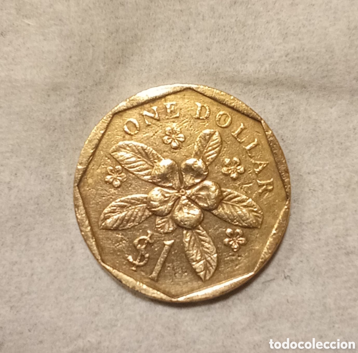 Monedas antiguas de Am&eacute;rica: MONEDA DE UN D&Oacute;LAR DE SINGAPUR 1988 - Foto 1