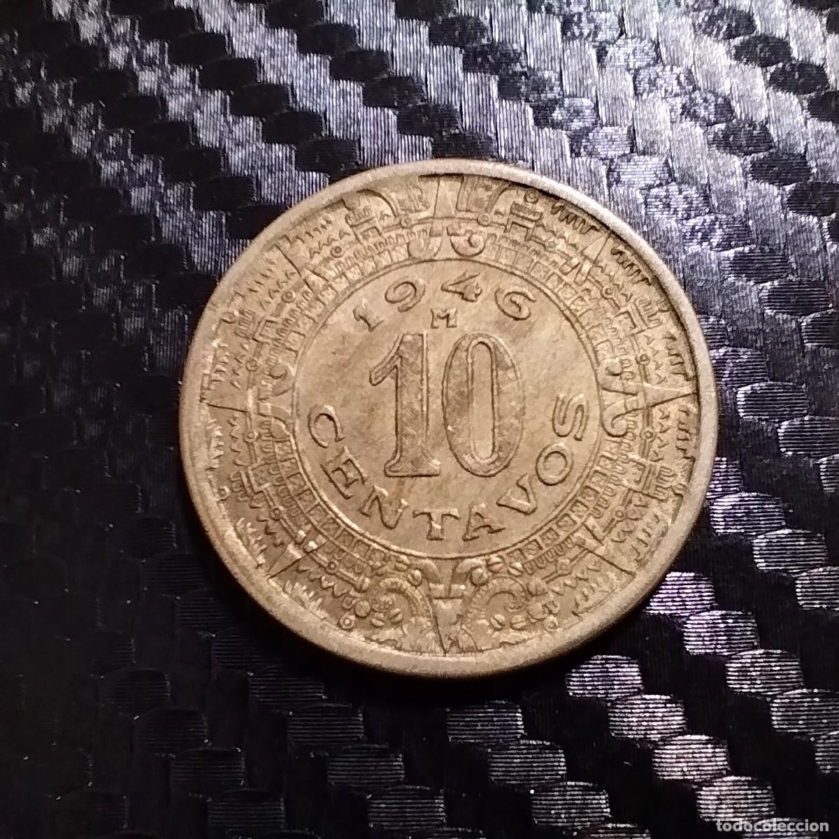 Monedas antiguas de Am&eacute;rica: Moneda 10 centavos, Mexico 1946 - Foto 1