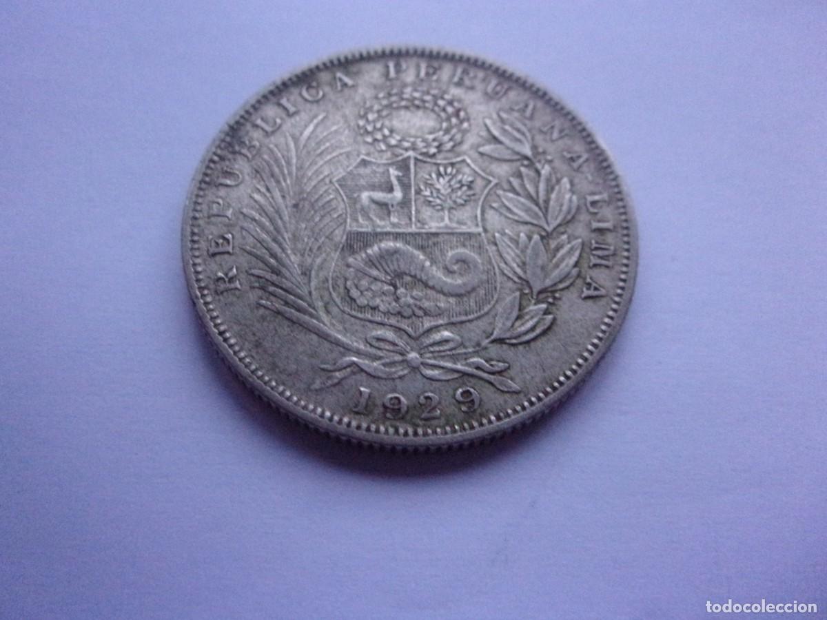 Monedas antiguas de Am&eacute;rica: Per&uacute; 1/2 sol de plata 1929 dp11 - Foto 6