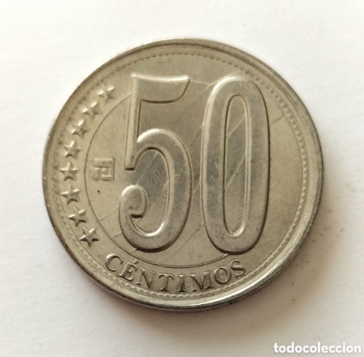 Monedas antiguas de Am&eacute;rica: Moneda 50 c&eacute;ntimos 2009 Venezuela - Foto 2