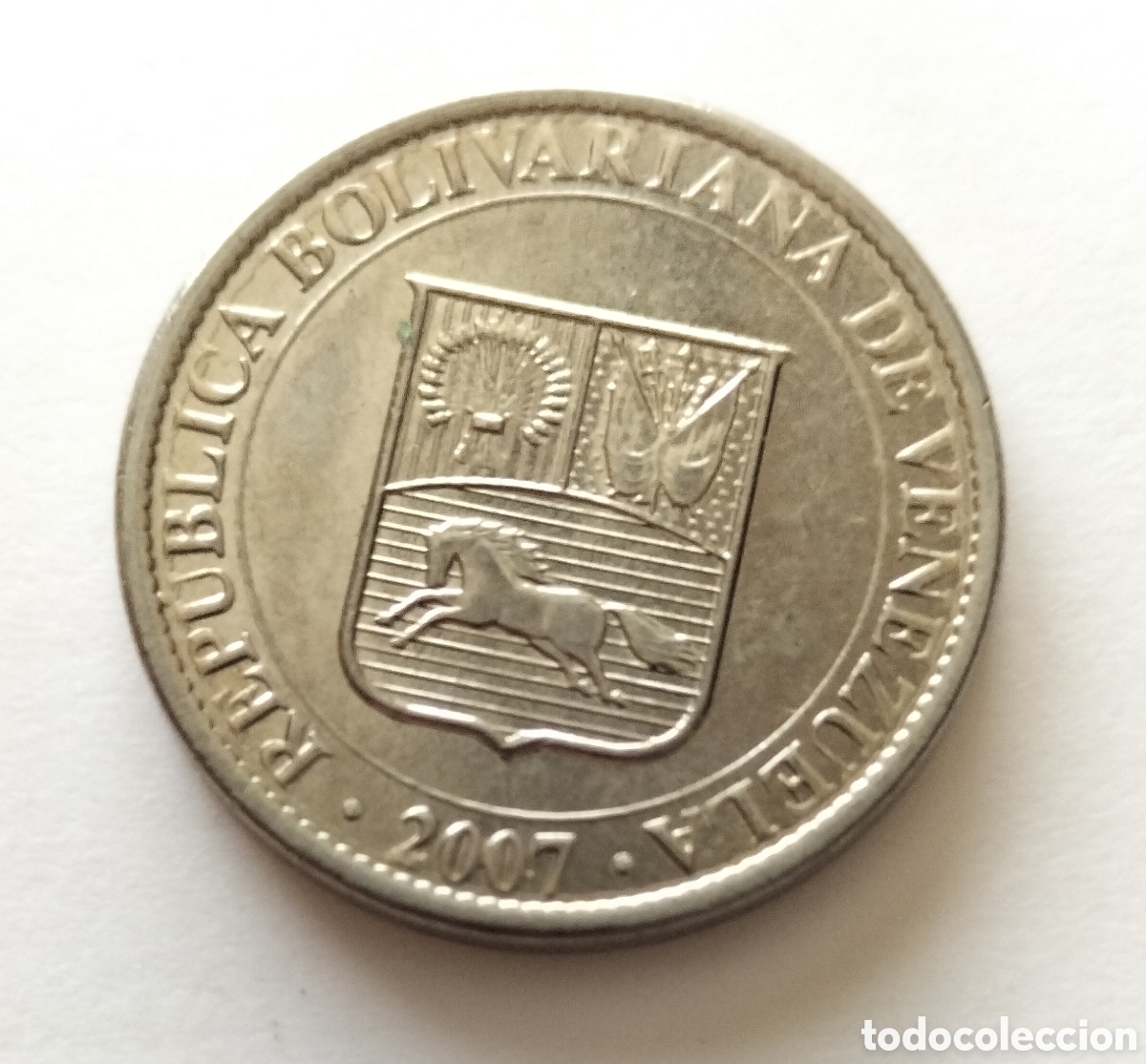 Monedas antiguas de Am&eacute;rica: Moneda 25 C&eacute;ntimos 2007 Venezuela - Foto 1