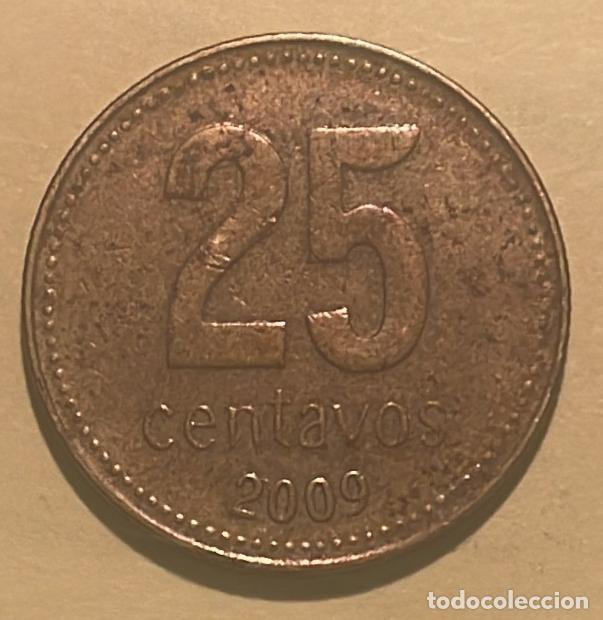 Monedas antiguas de Am&eacute;rica: ARGENTINA 25 CENTAVOS 2009 - Foto 2