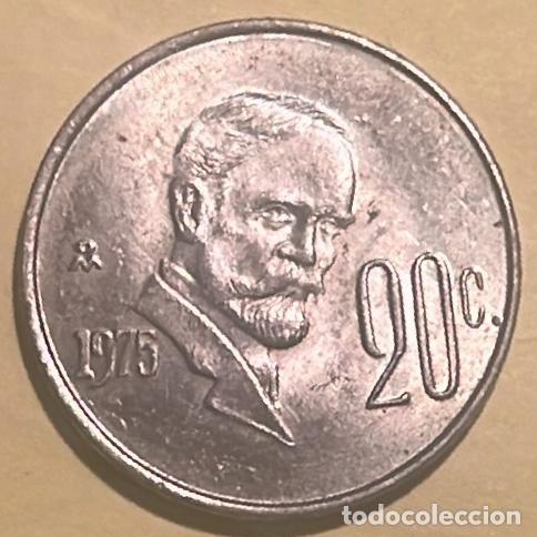 Monedas antiguas de Am&eacute;rica: MEXICO 20 CENTIMOS 1975 - Foto 2