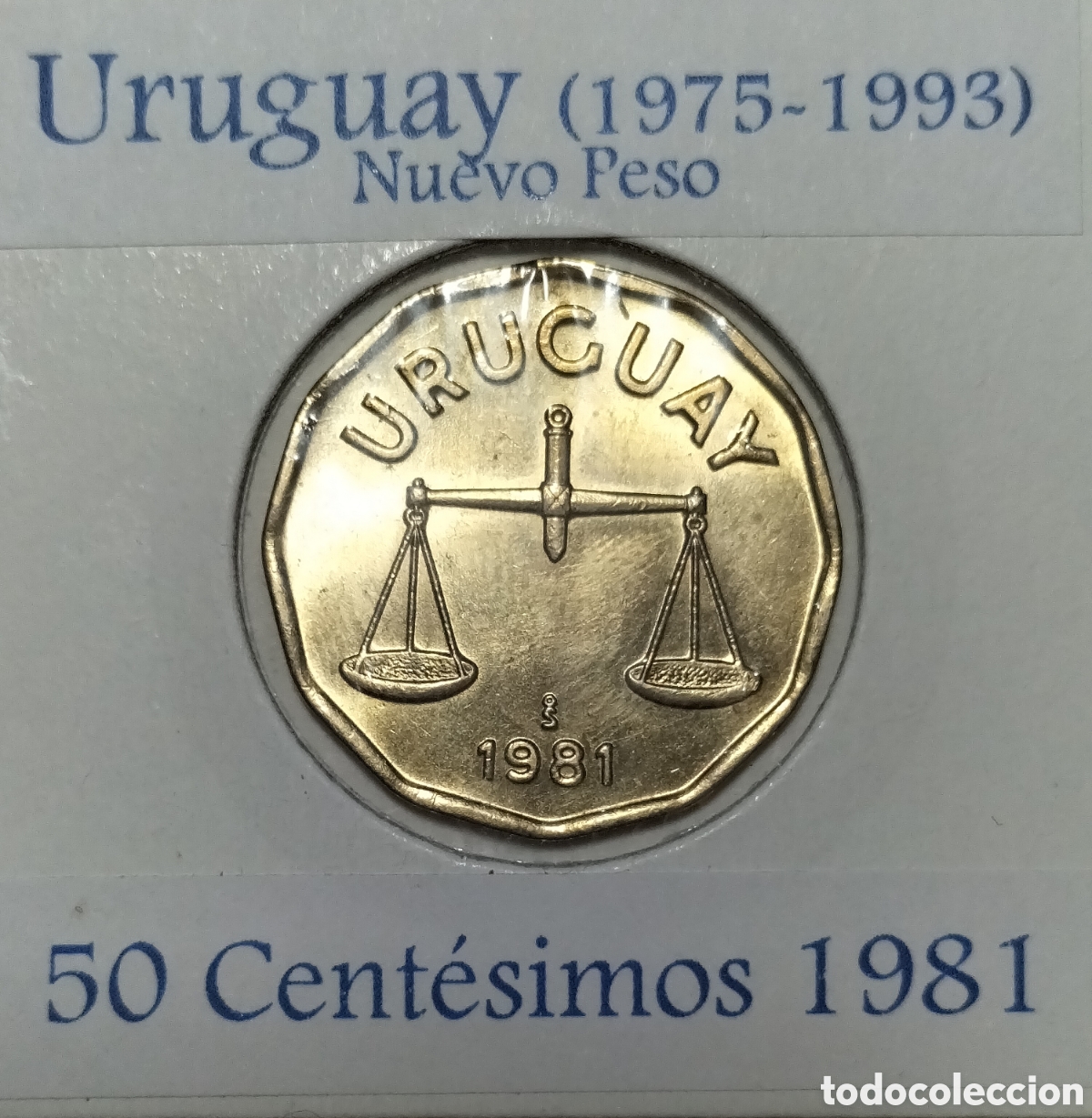 Monedas antiguas de Am&eacute;rica: Moneda 50 Cent&eacute;simos 1981 Uruguay. - Foto 1