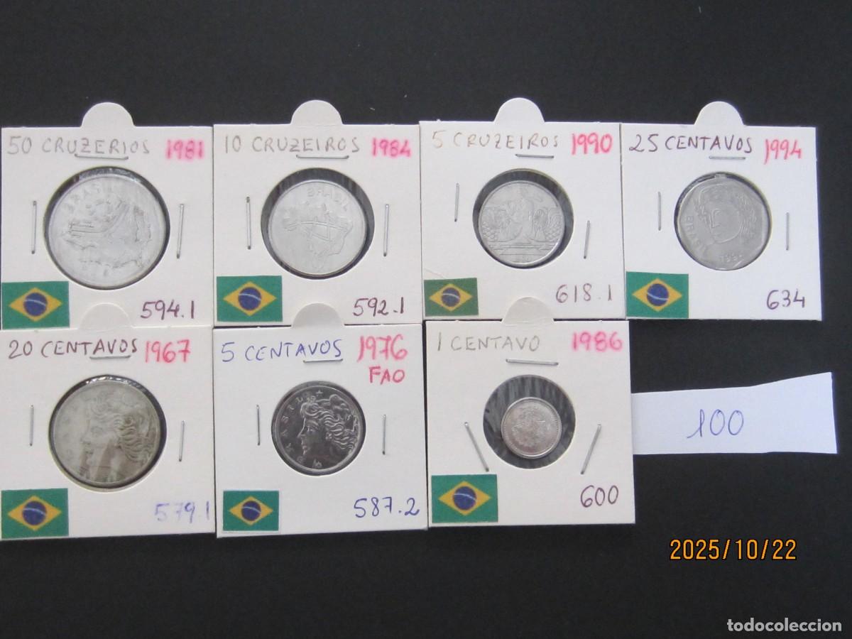 Monedas antiguas de Am&eacute;rica: BRASIL REPUBLICA - L 100 - Foto 1