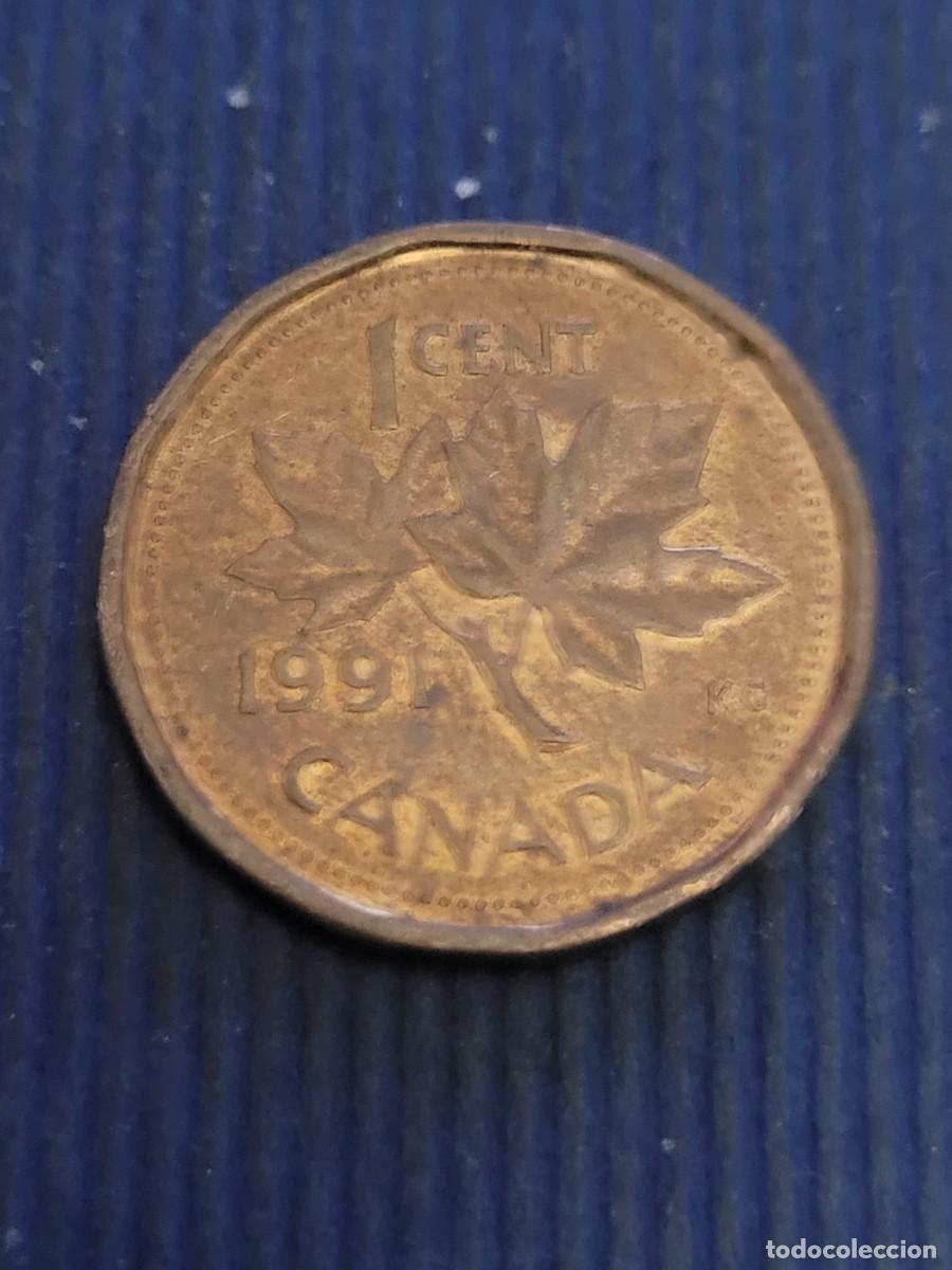 Monedas antiguas de Am&eacute;rica: Moneda 1 centavo 1991 Canad&aacute; - Foto 2