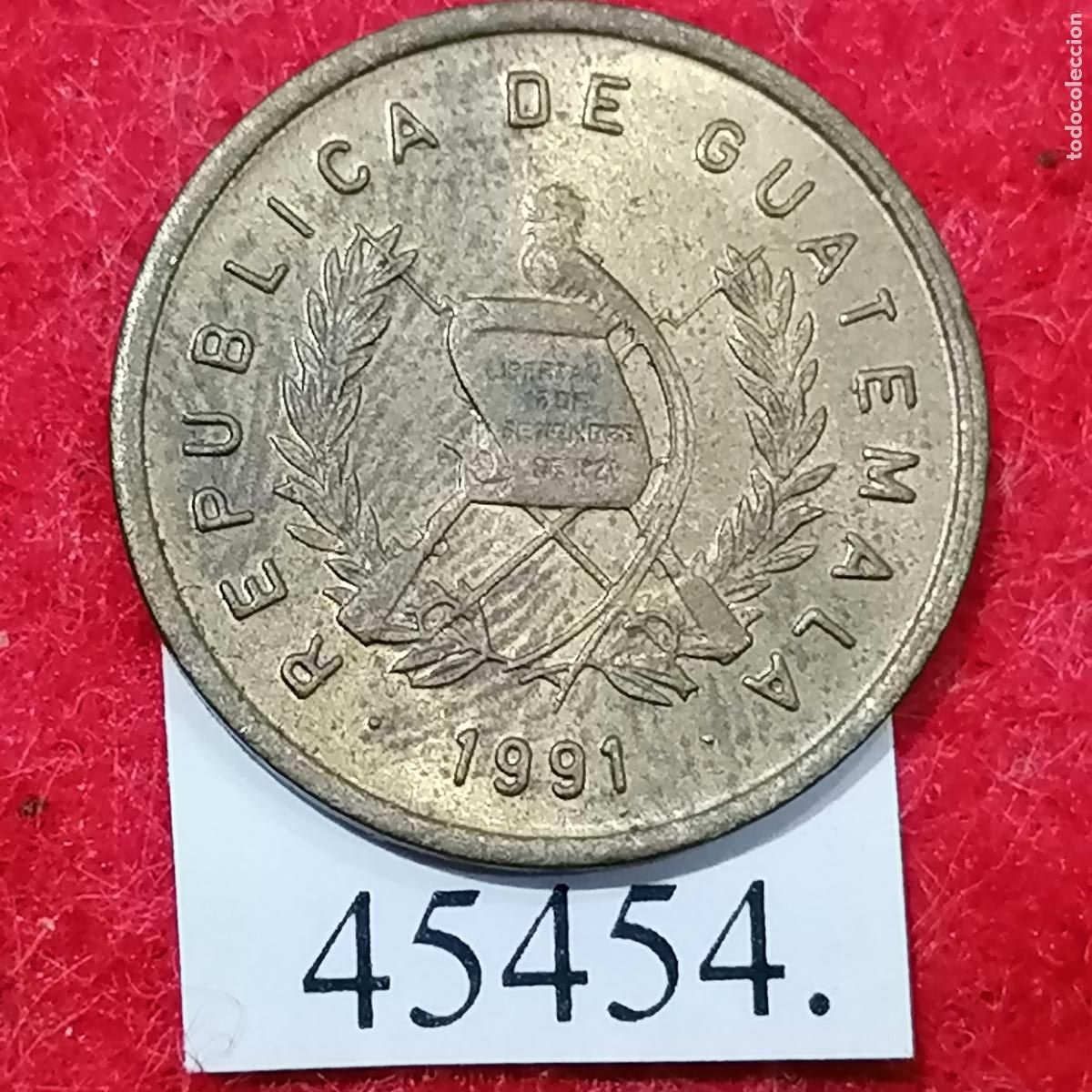 Monedas antiguas de Am&eacute;rica: Guatemala 1 centavo 1991, c&eacute;ntimo - Foto 2