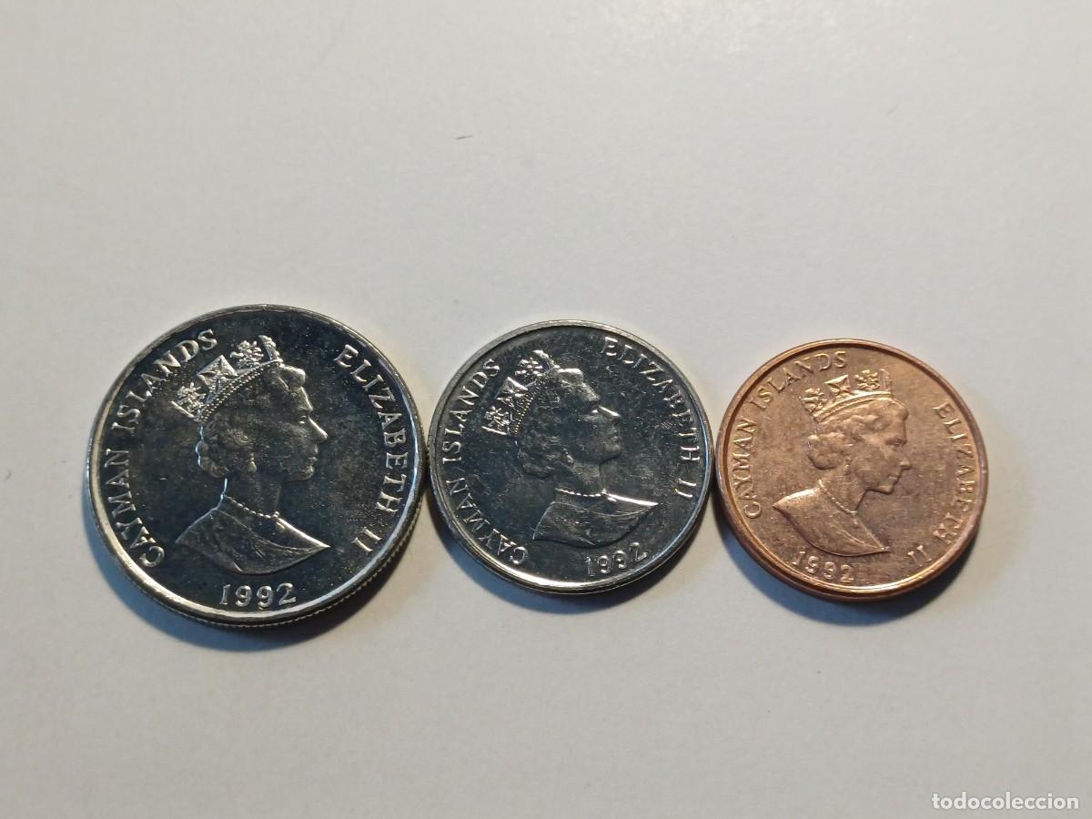 Monnaies anciennes d'Am&eacute;rique: Lote de 3 Monedas de 1, 5 y 10 CENTS de 1982 de ISLAS CAIMAN en SIN CIRCULAR